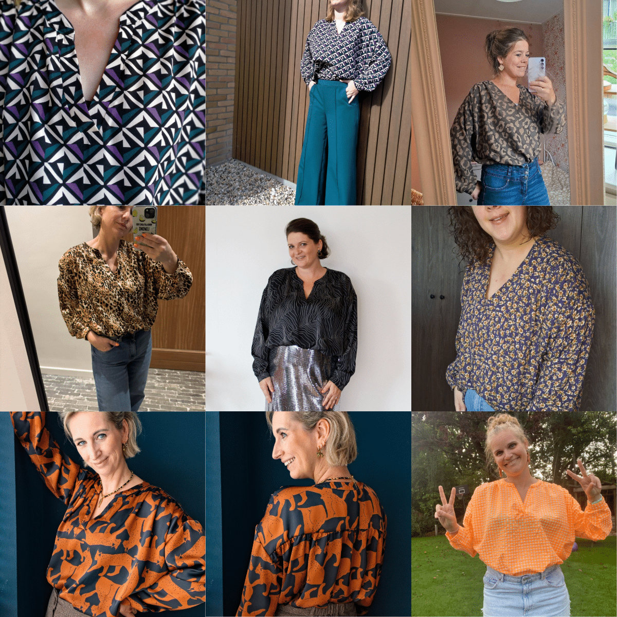 Bel'Etoile - Lucia blouse dames + gratis top voor dames/kids (papieren patroon)