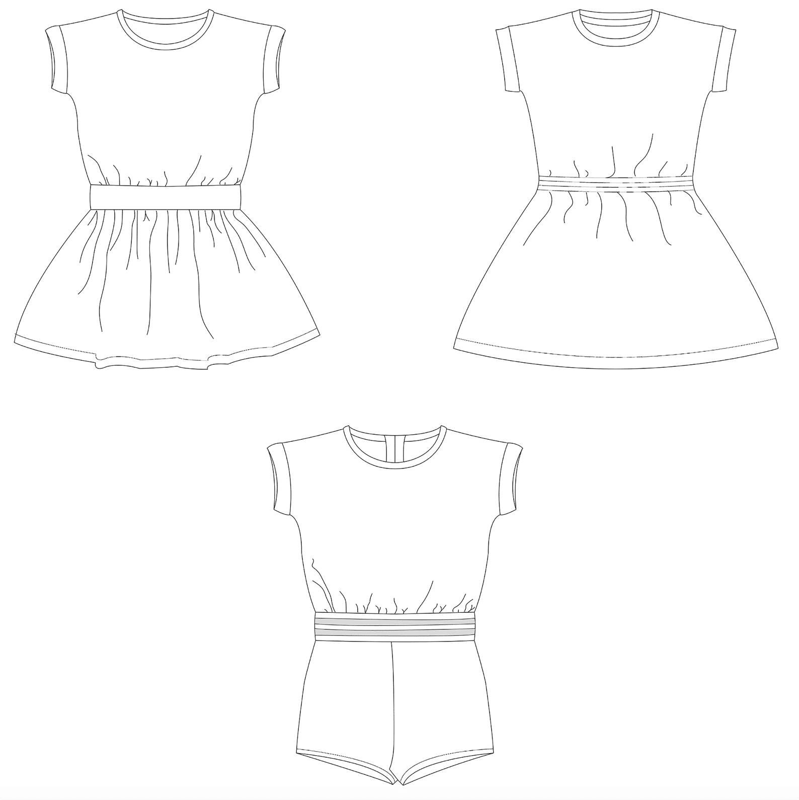 Bel'Etoile - Lux jurk en jumpsuit kids (papieren patroon)