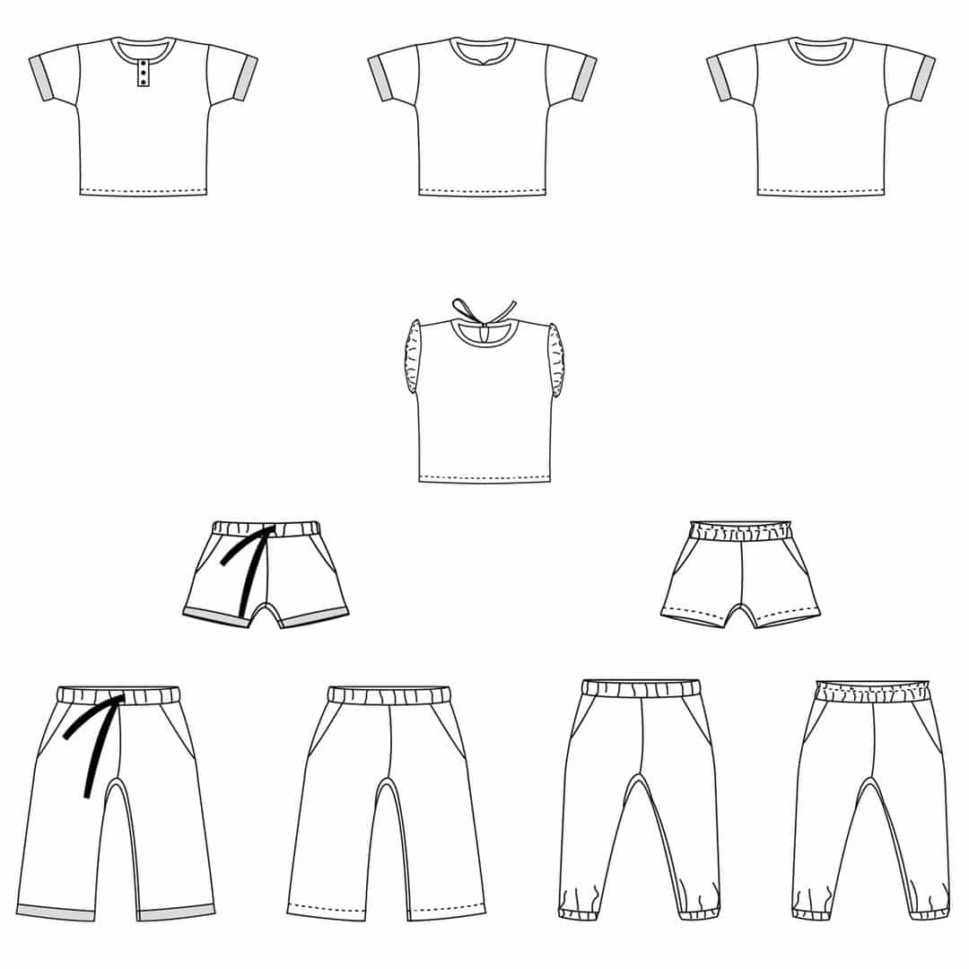 Bel'Etoile - Nio&amp;Nia kids (papieren patroon)
