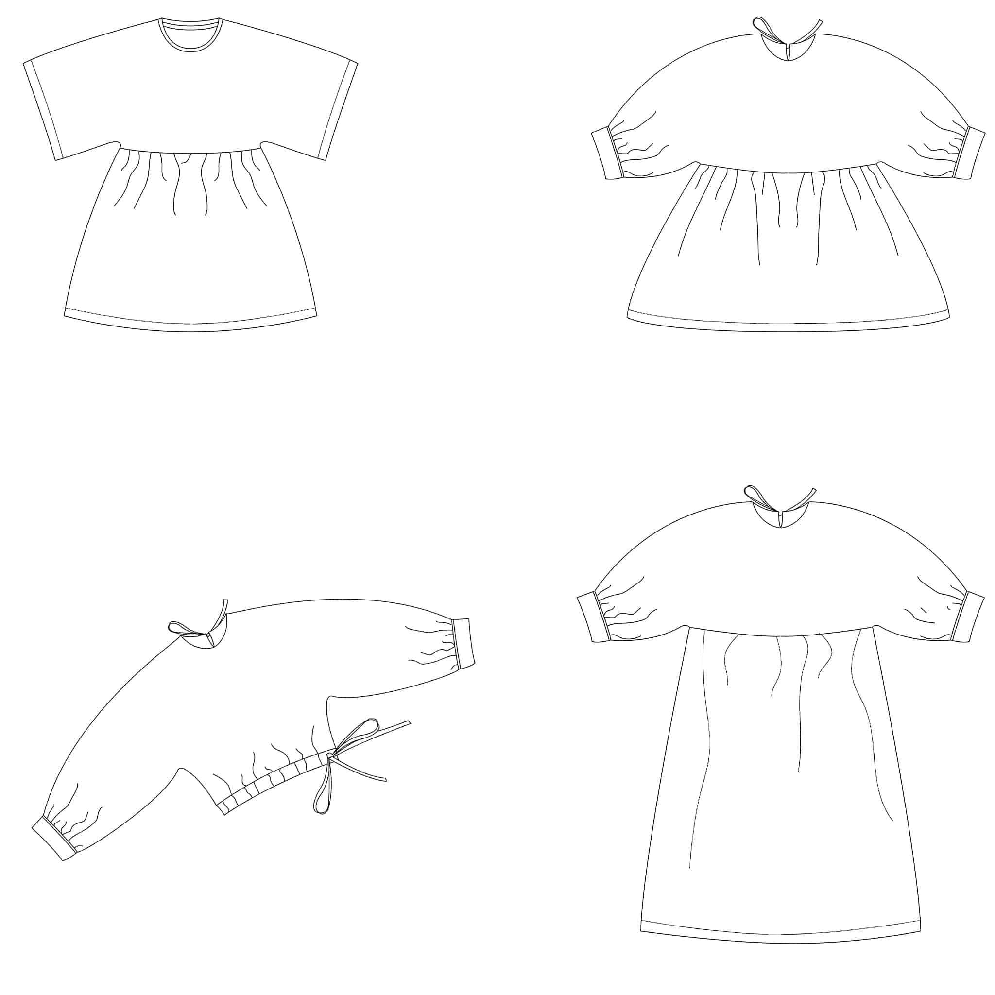 Bel'Etoile - Vita blouse en jurk kids (papieren patroon)