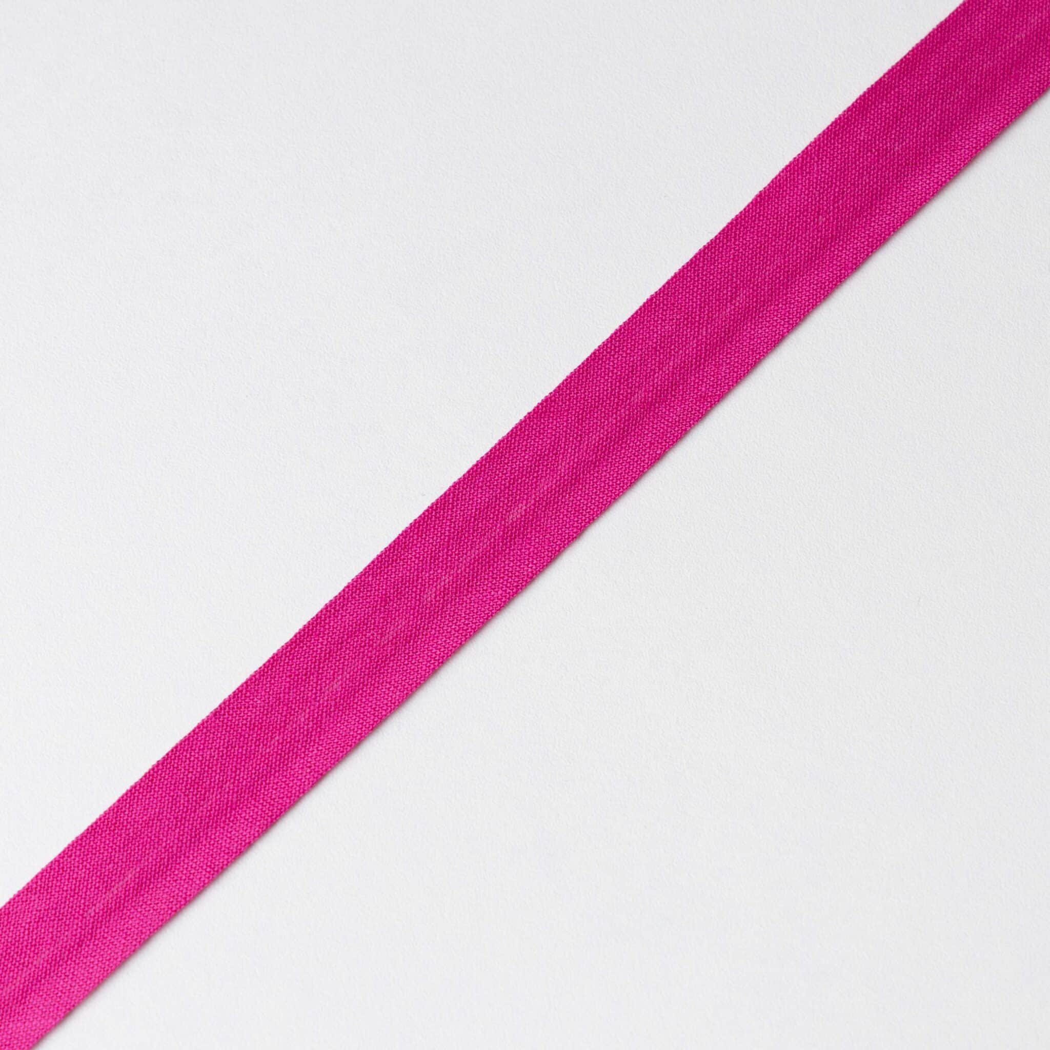 Biaisband katoen 20mm fuchsia (795)