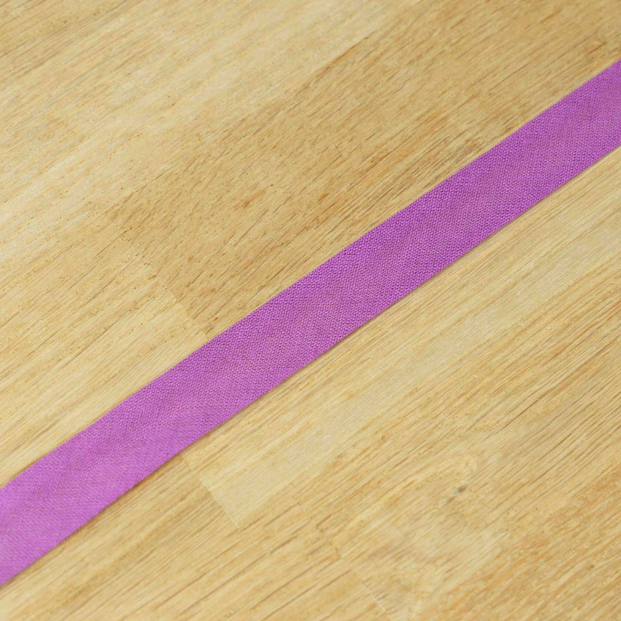 Biaisband katoen 20mm fuchsia paars (793)