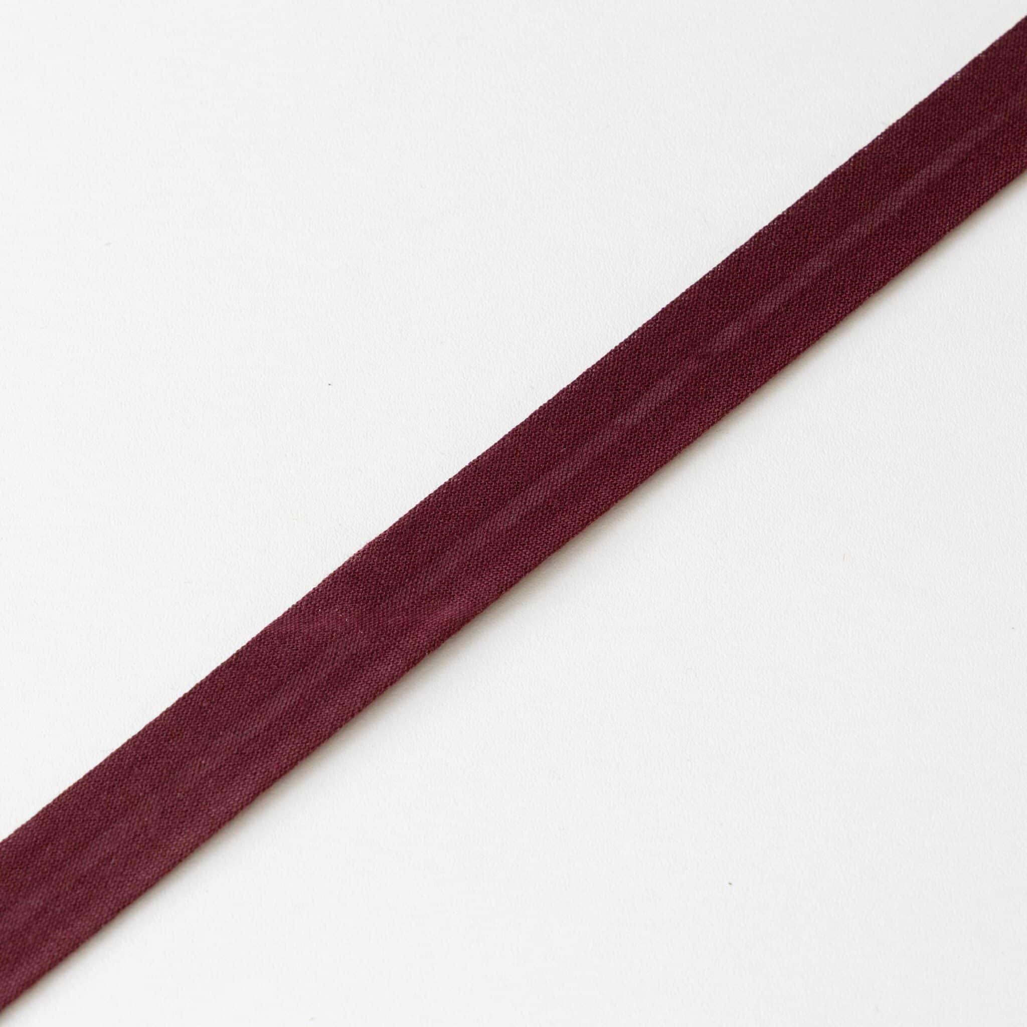 Biaisband katoen 20mm roodbruin (151)