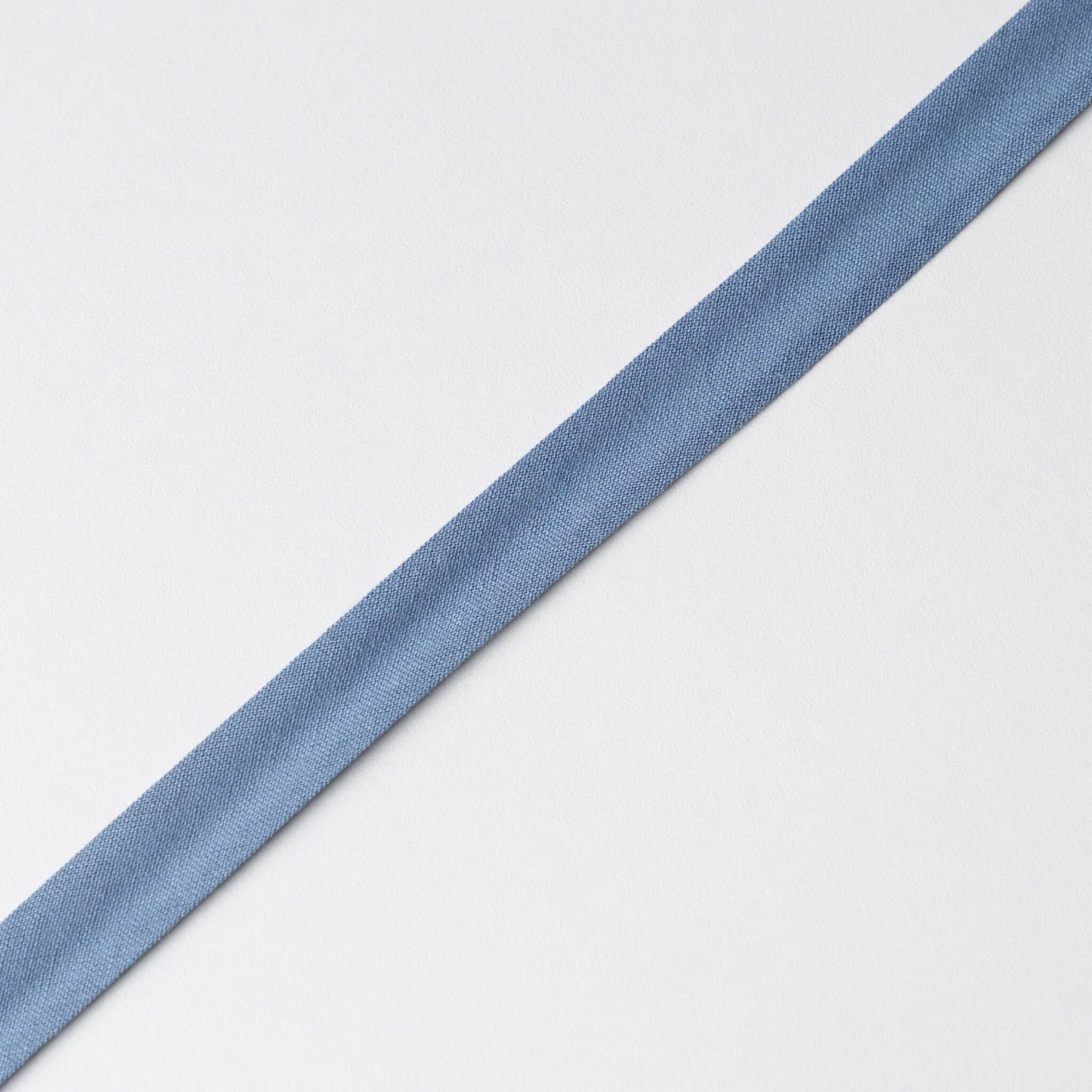 Biaisband katoen 20mm vergrijsd blauw (027)