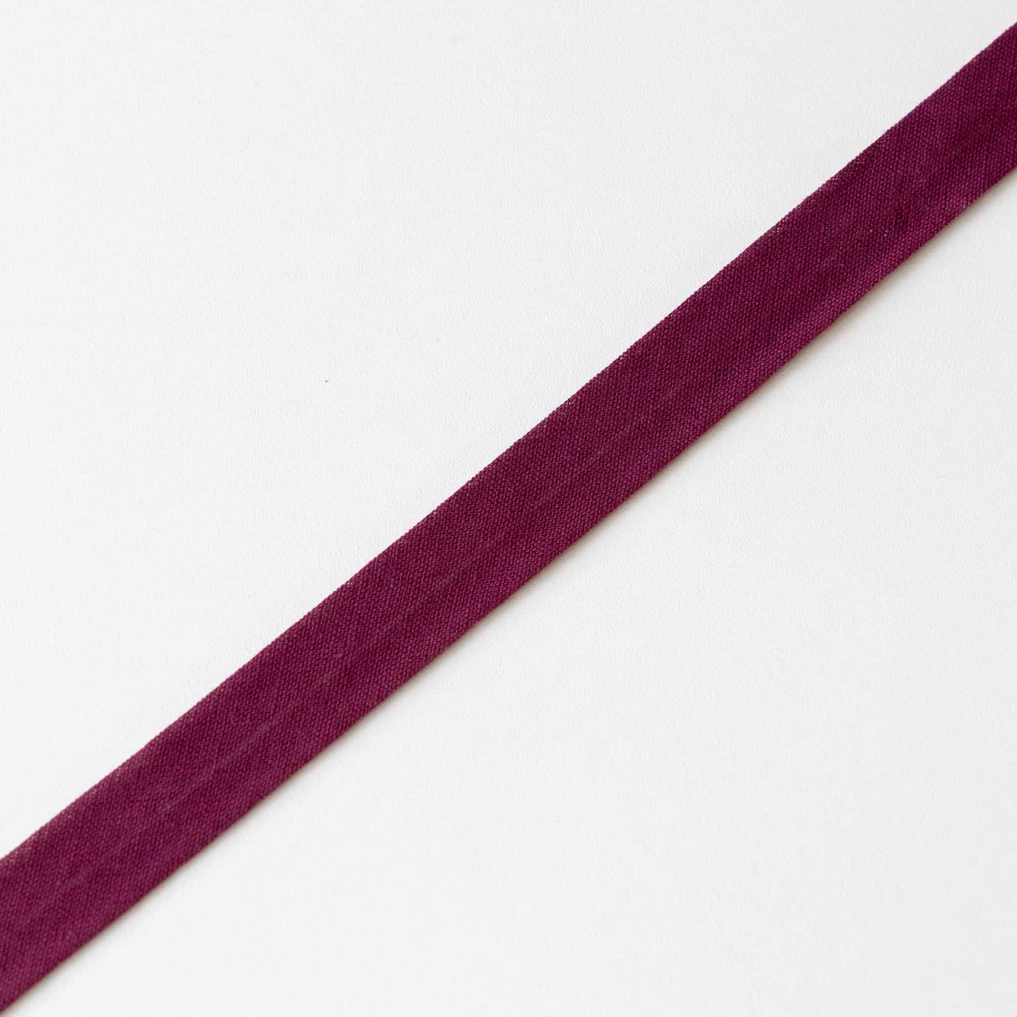 Biaisband katoen 20mm wijnrood (763)