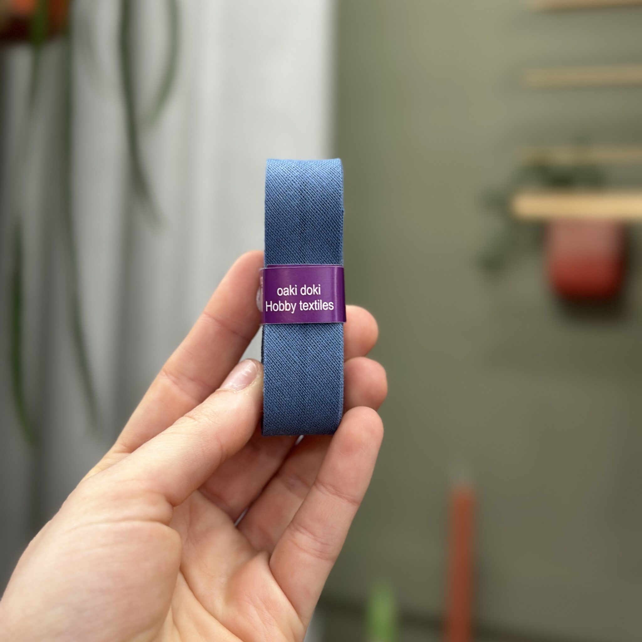 Biaisband katoen 3M jeansblauw (027)