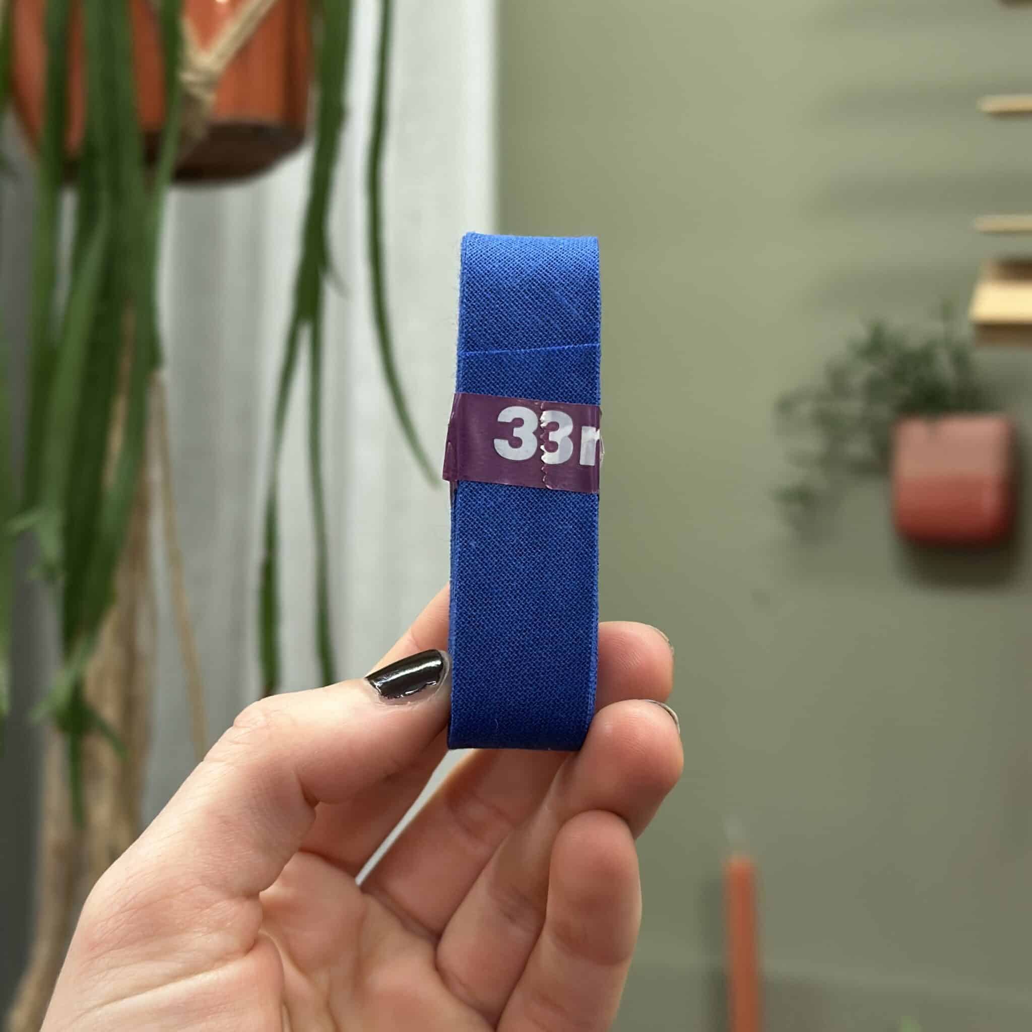 Biaisband katoen 3M kobaltblauw (232)