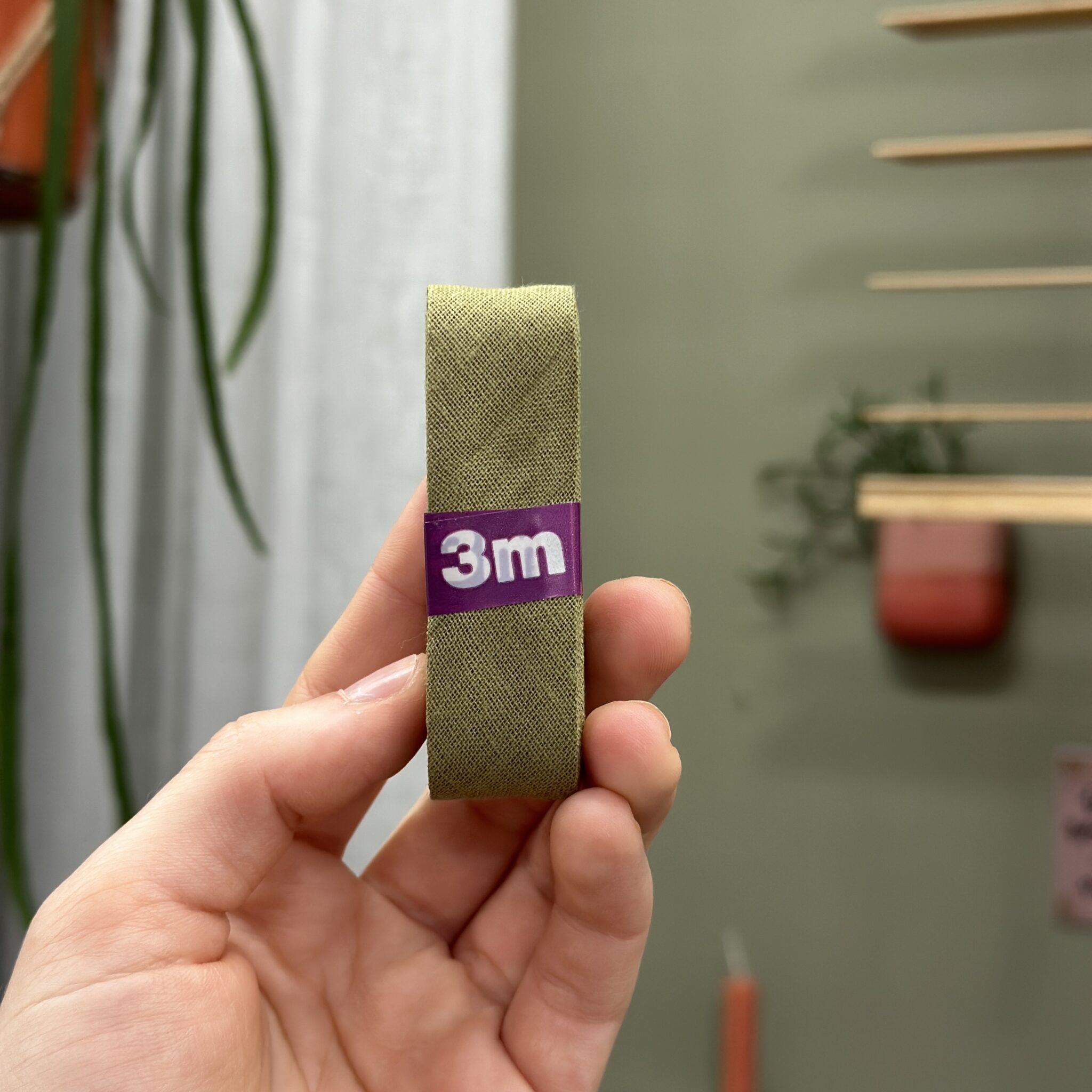 Biaisband katoen 3M lichtgroen