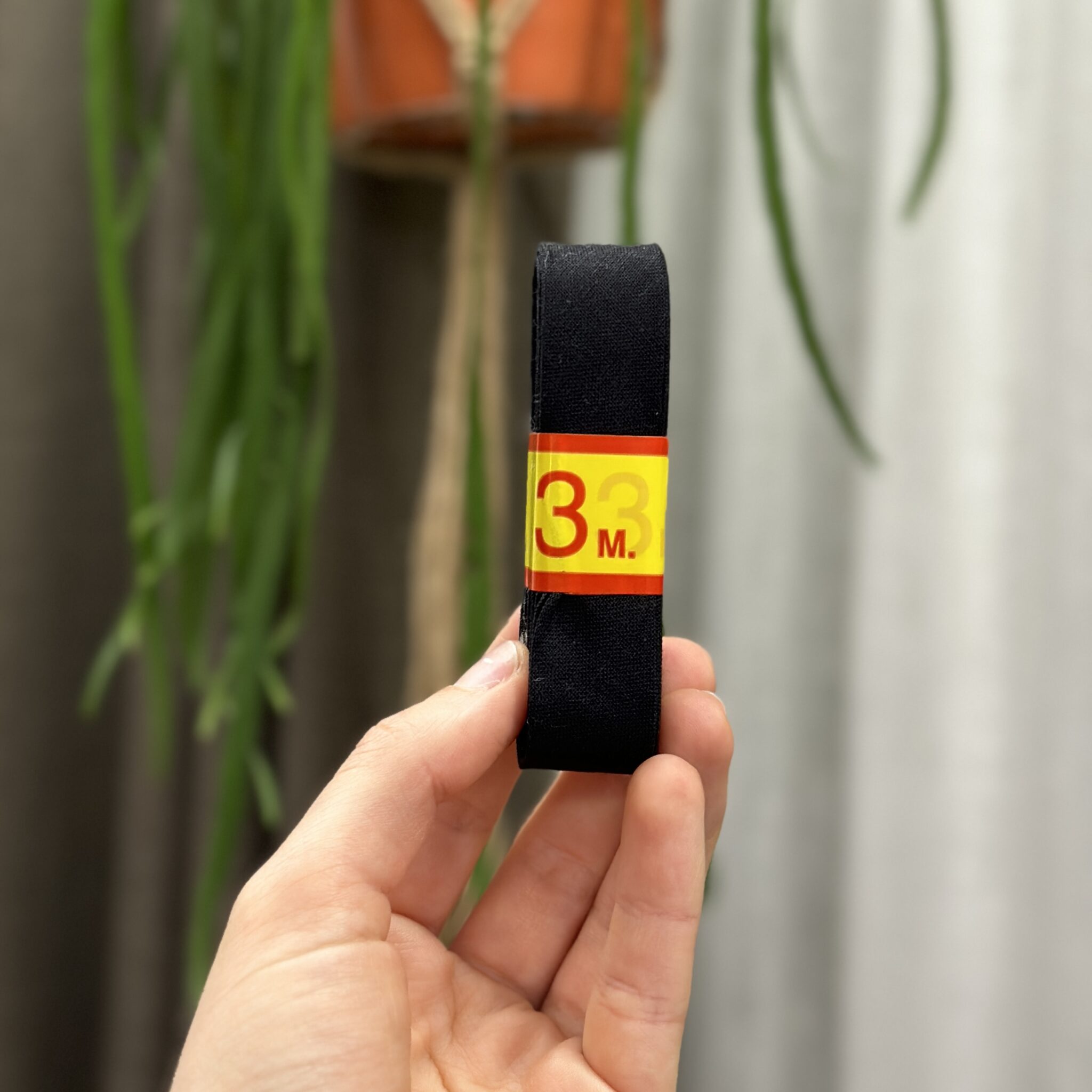 Biaisband katoen 3M zwart