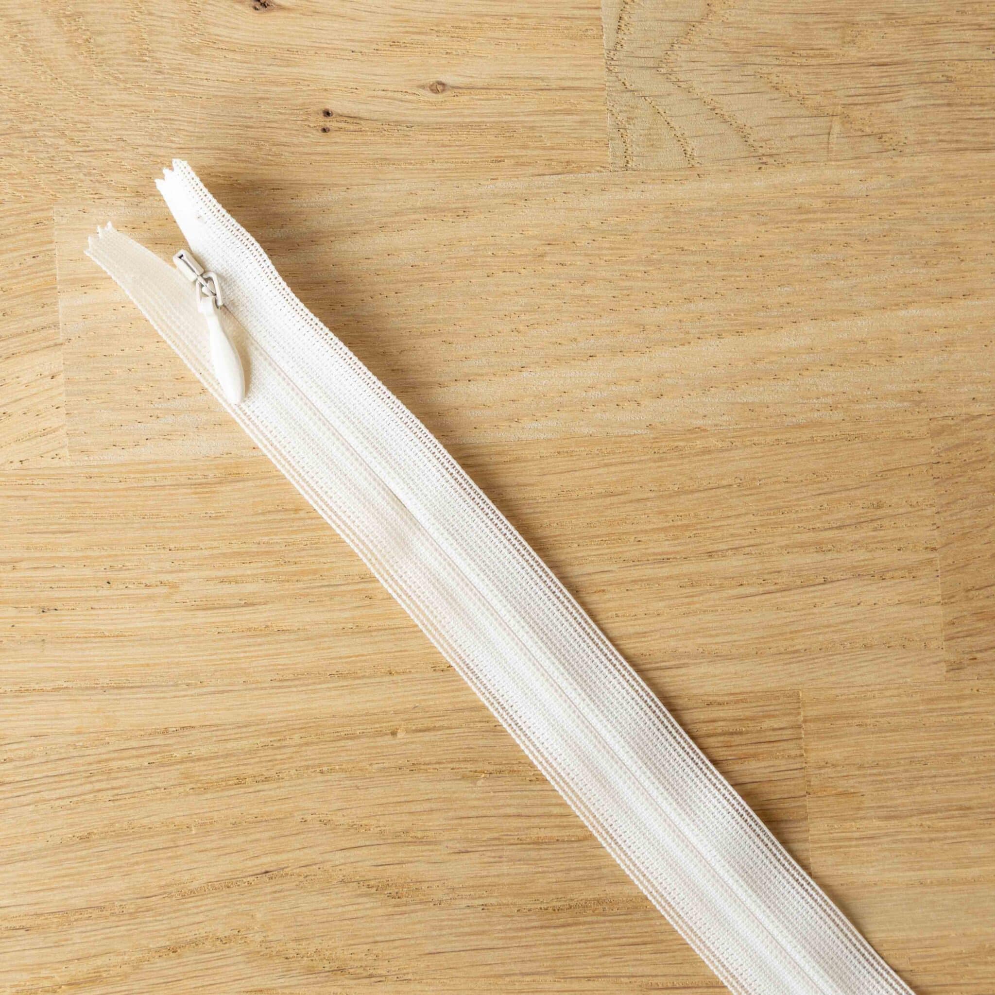 Blinde rits 22 cm - Offwhite