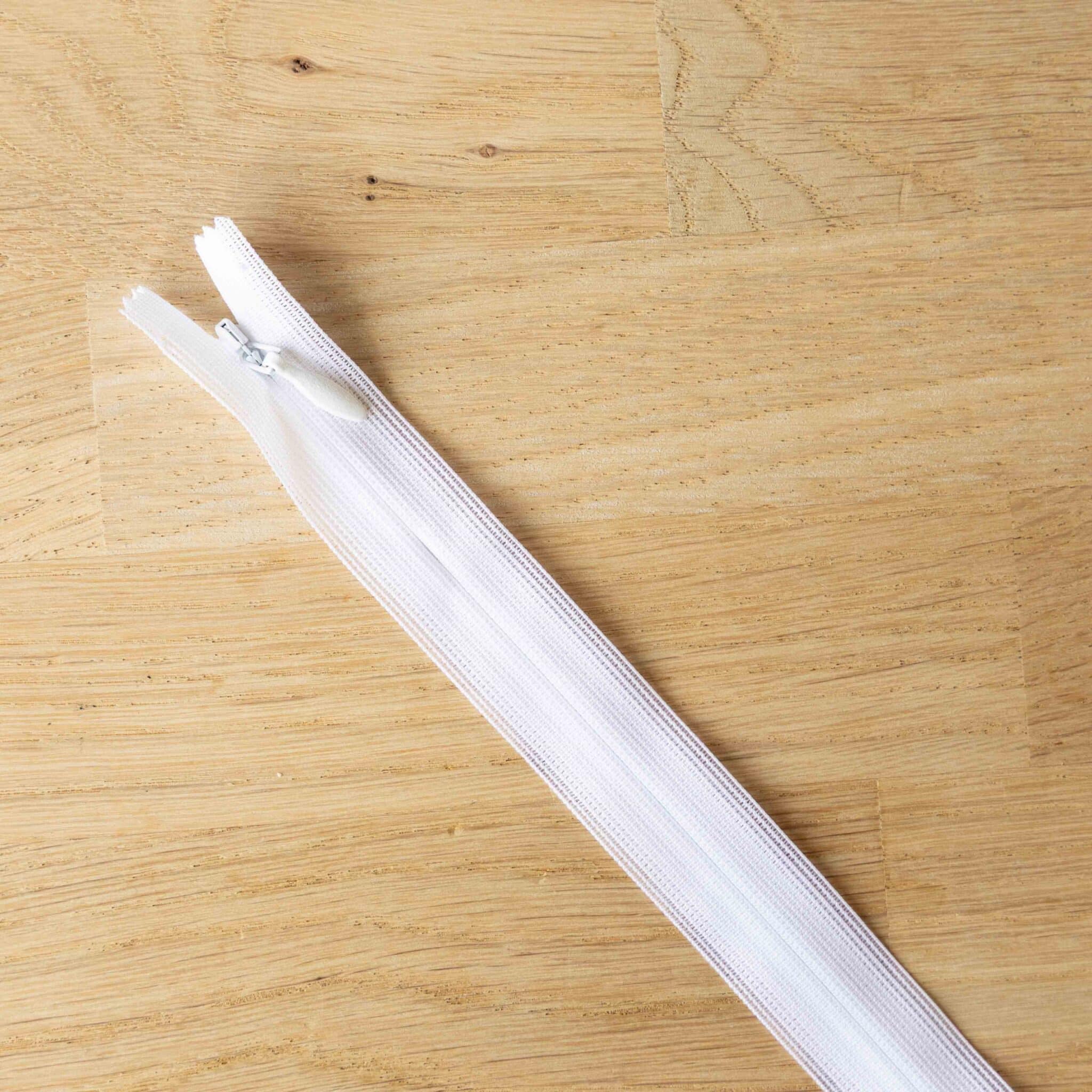 Blinde rits 22 cm - Wit (501)