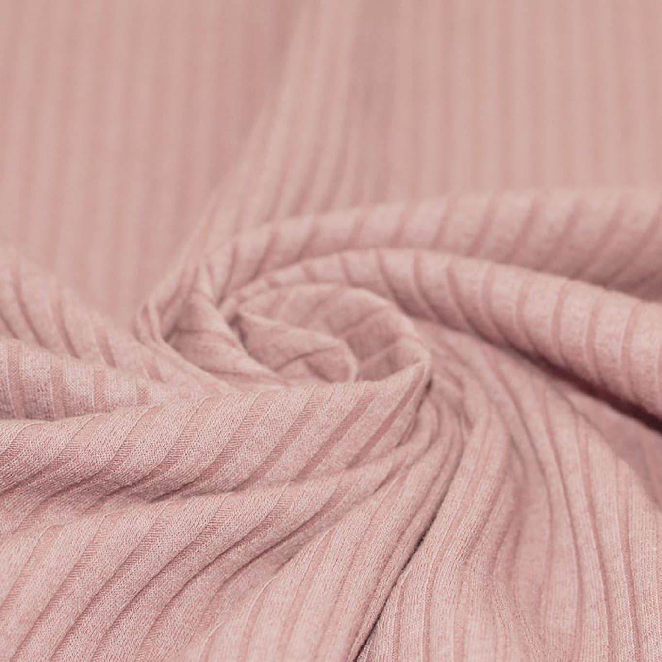 Brede rib jersey nude