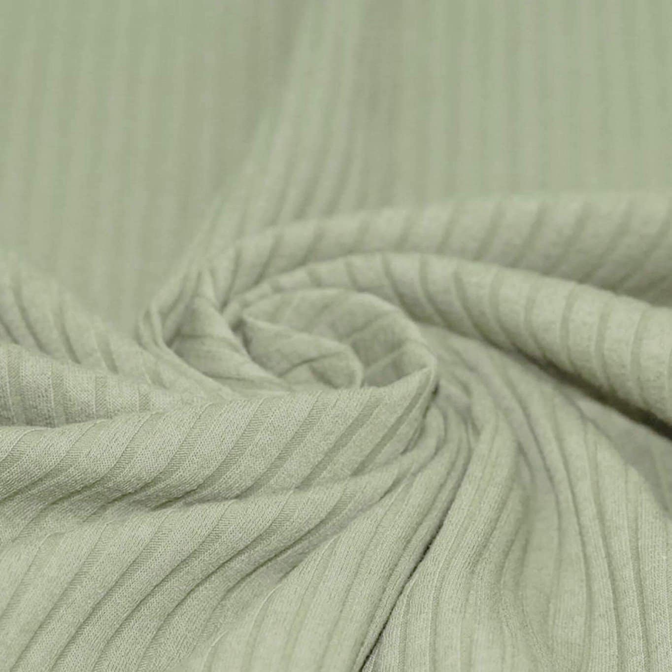 Brede rib jersey oudgroen