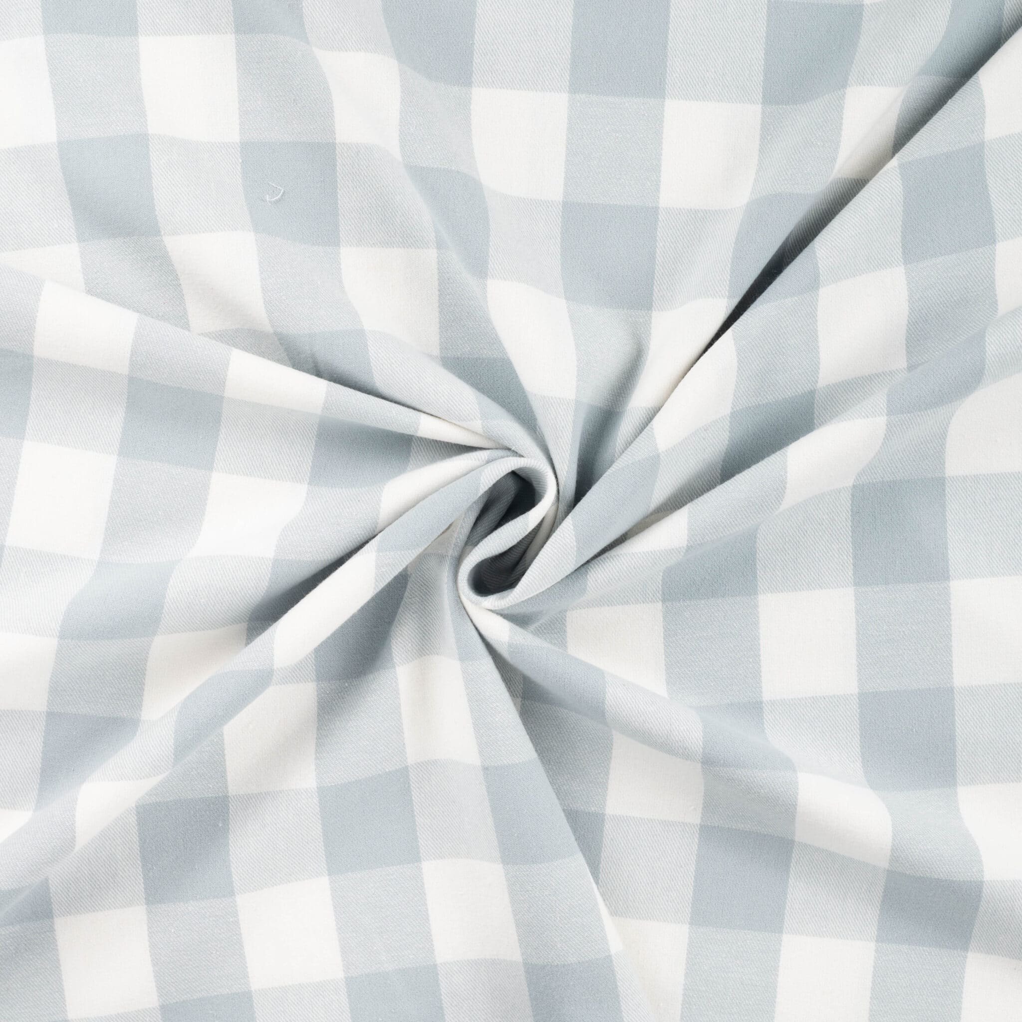 Brushed check flanel mint/offwhite
