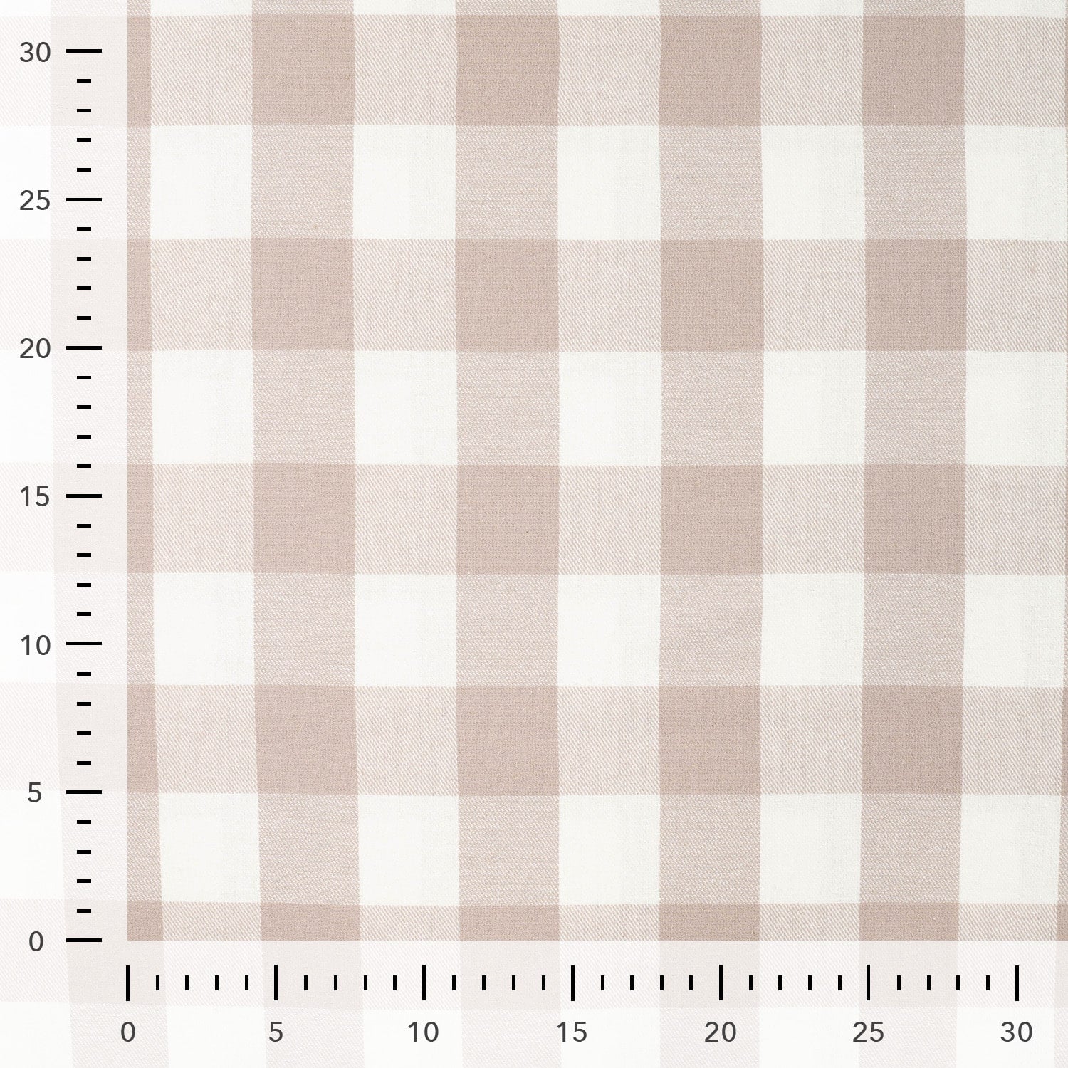 Brushed check flanel zand/offwhite