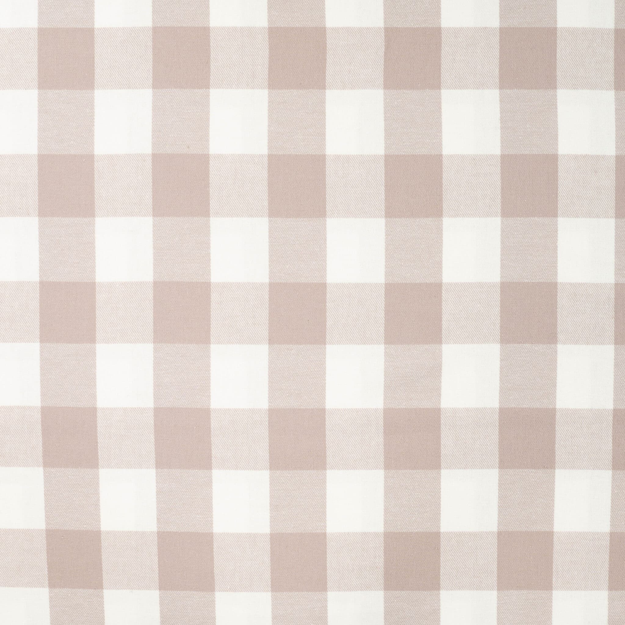 Brushed check flanel zand/offwhite