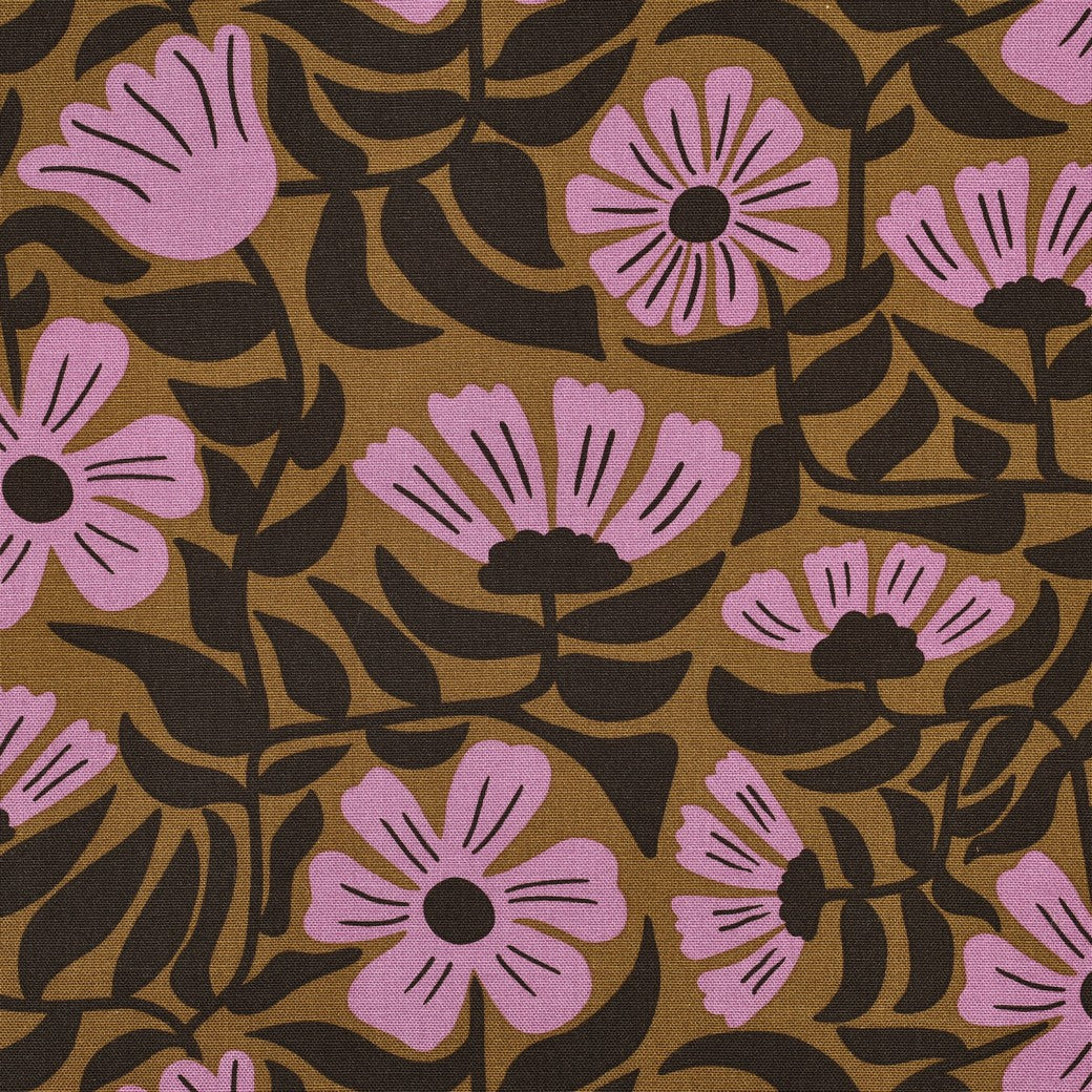 Canvas bloemen groen