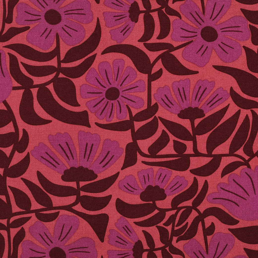 Canvas bloemen roze