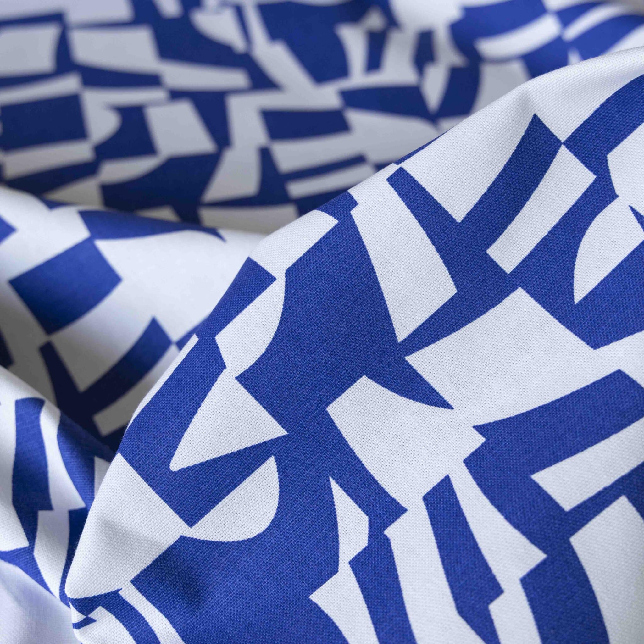 Canvas digitaal axo offwhite/blauw