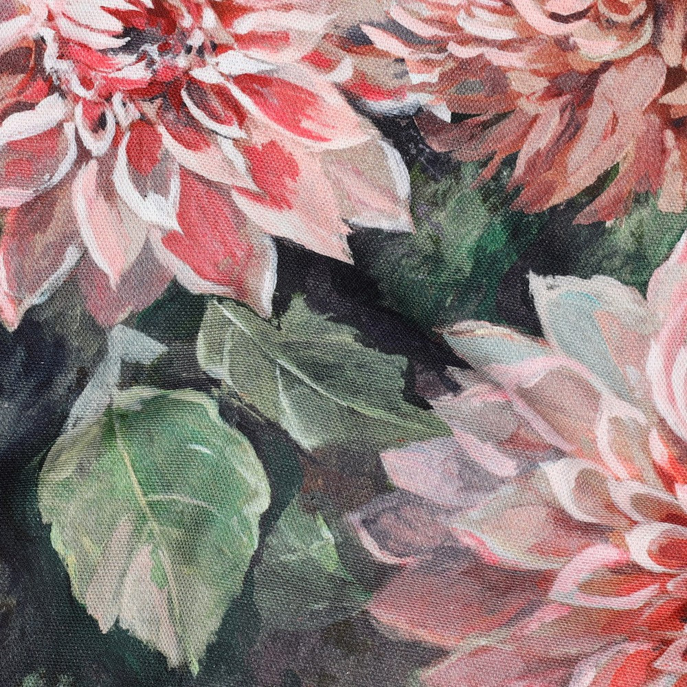 Canvas digitaal bloemen multicolor