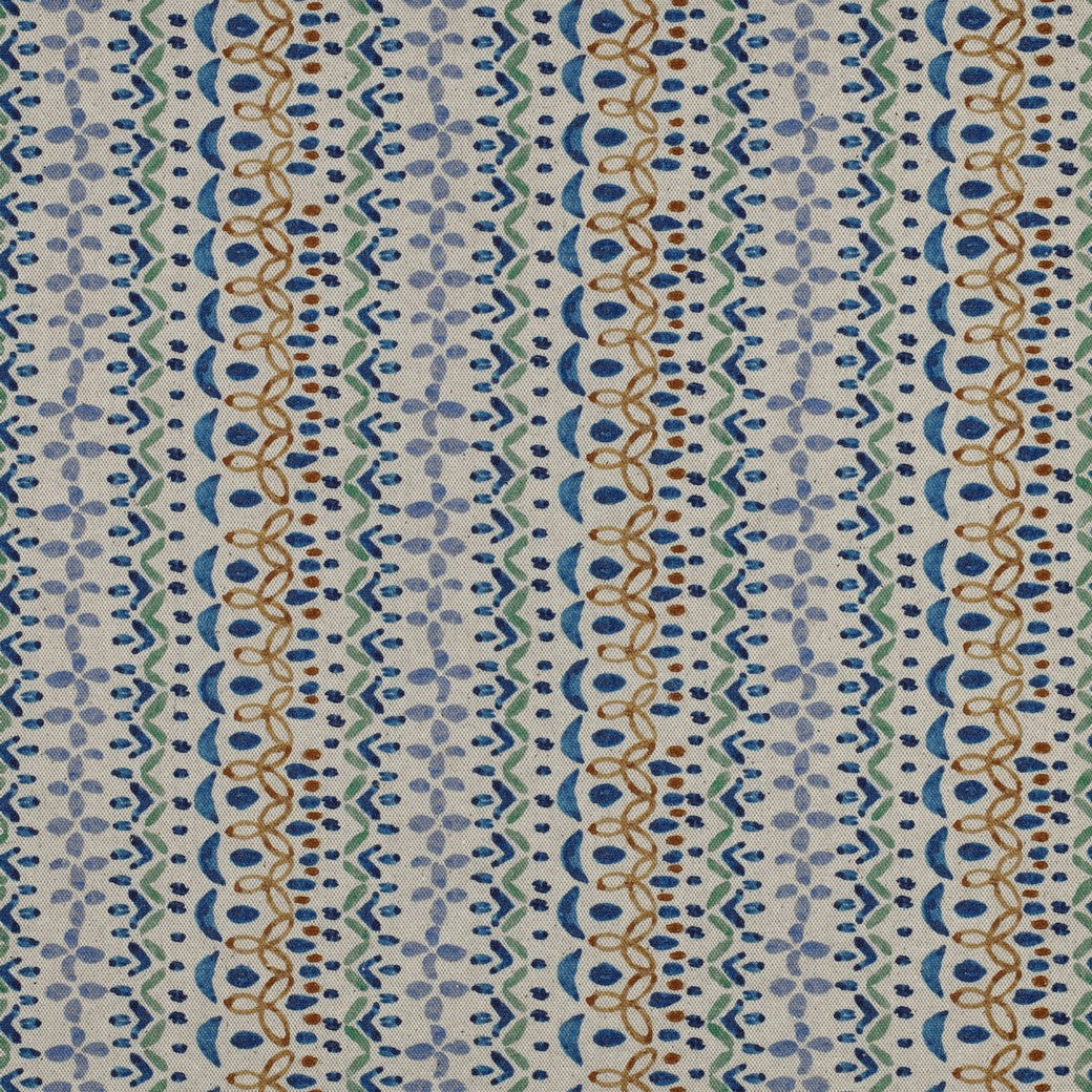 Canvas linnenlook digitaal abstract blauw