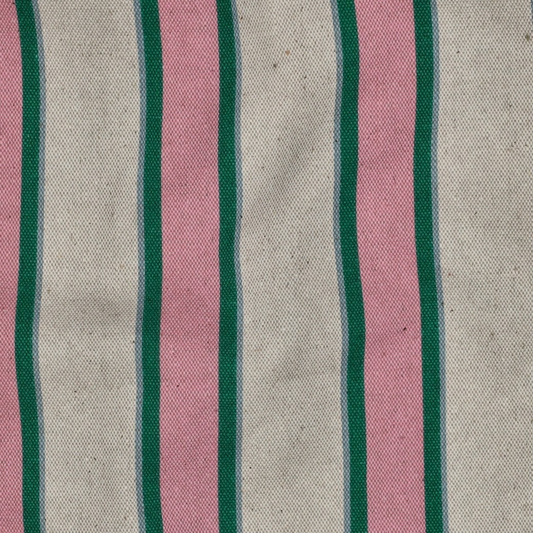 Canvas linnenlook strepen roze