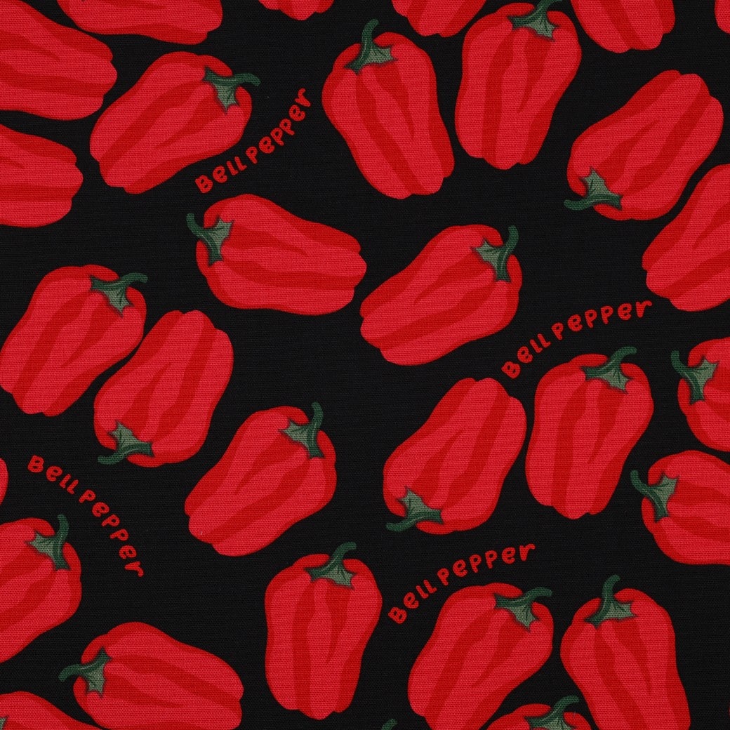 Canvas paprika's zwart