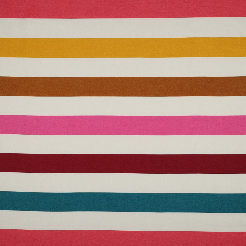 Canvas strepen geel/bruin/roze