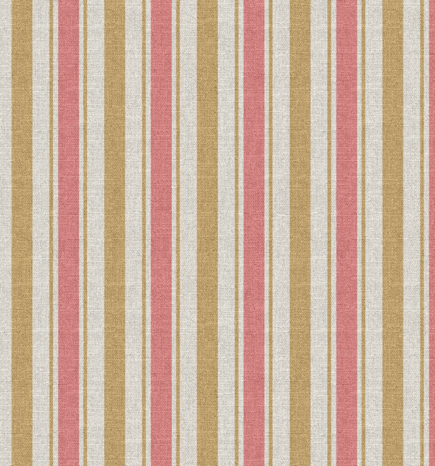 Canvas strepen roze/camel