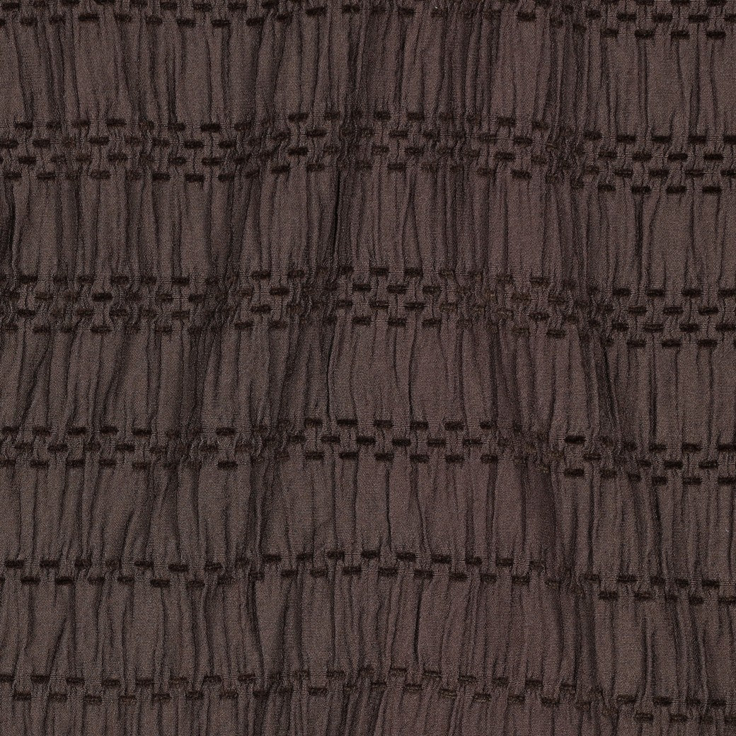 Chenille viscose jacquard bruin