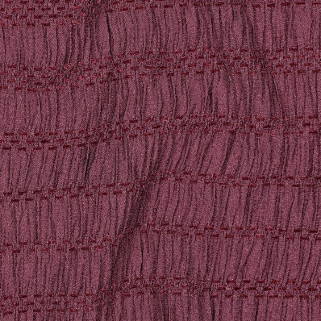 Chenille viscose jacquard burgundy