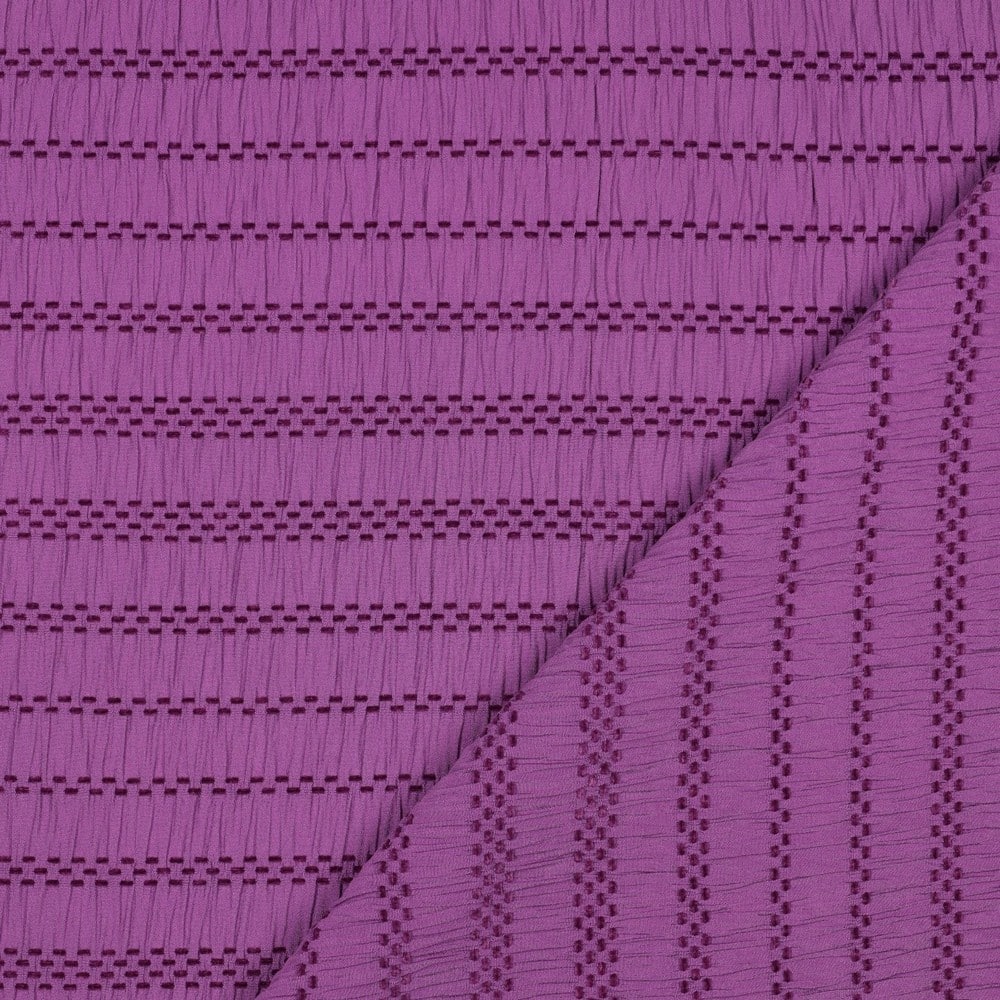 Chenille viscose jacquard cerise
