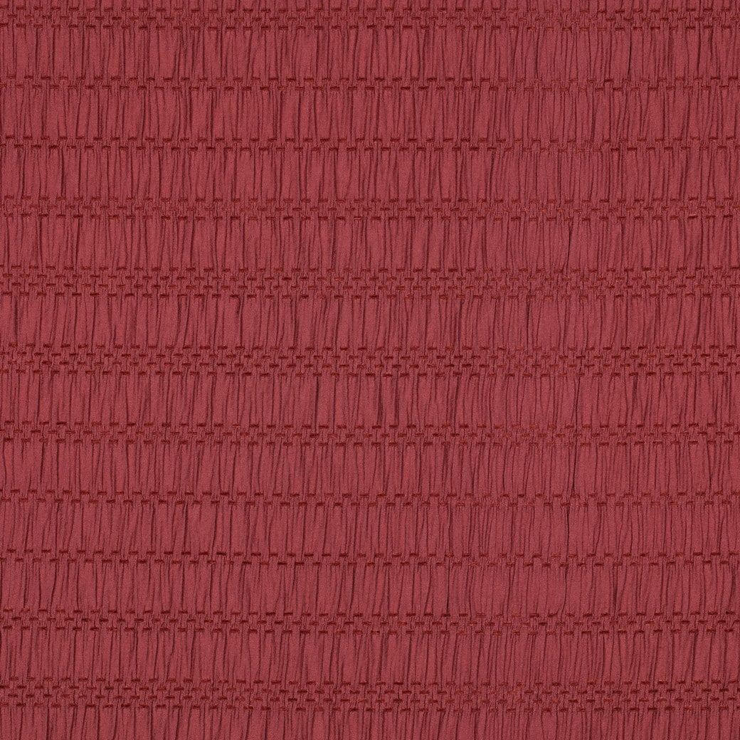 Chenille viscose jacquard rouge