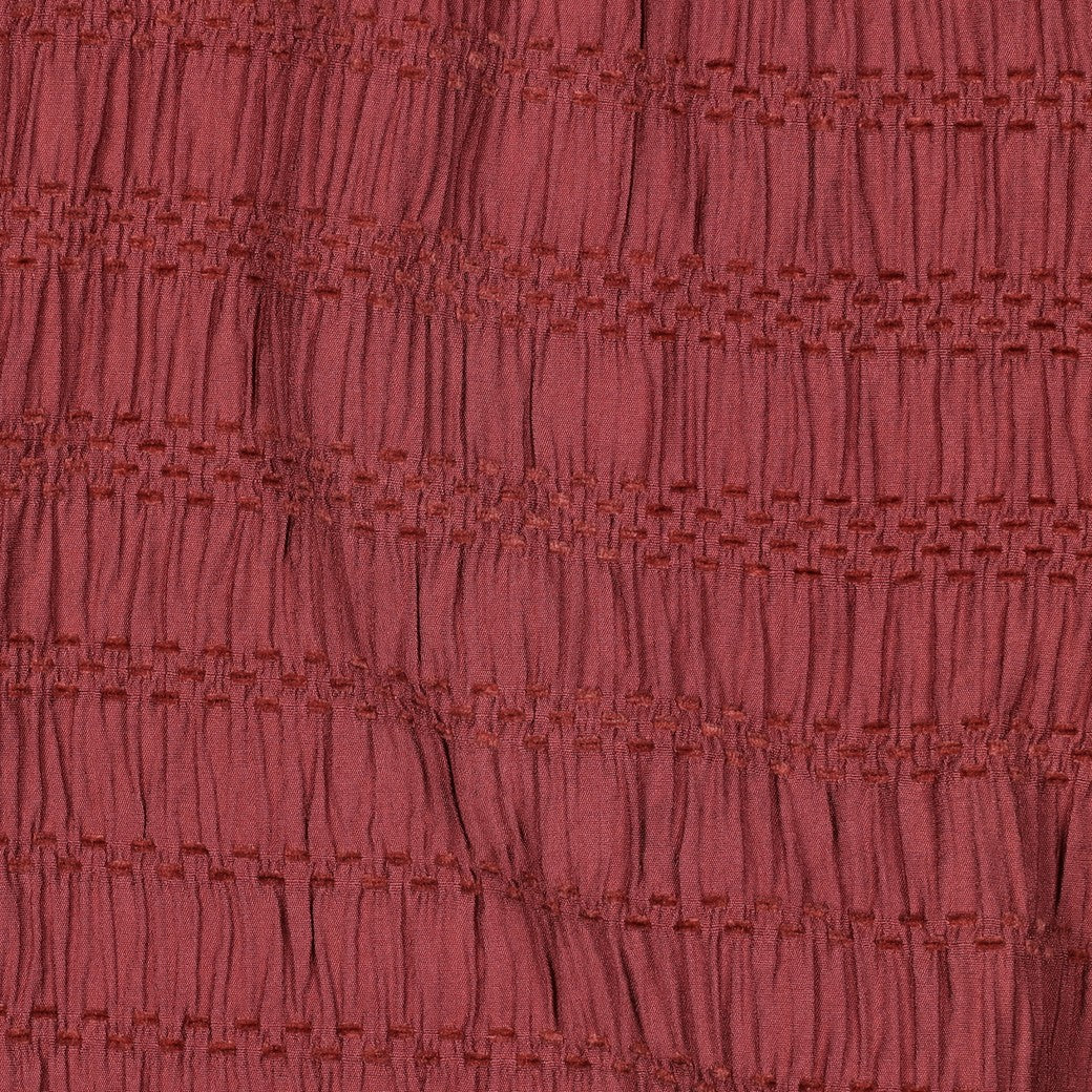 Chenille viscose jacquard rouge