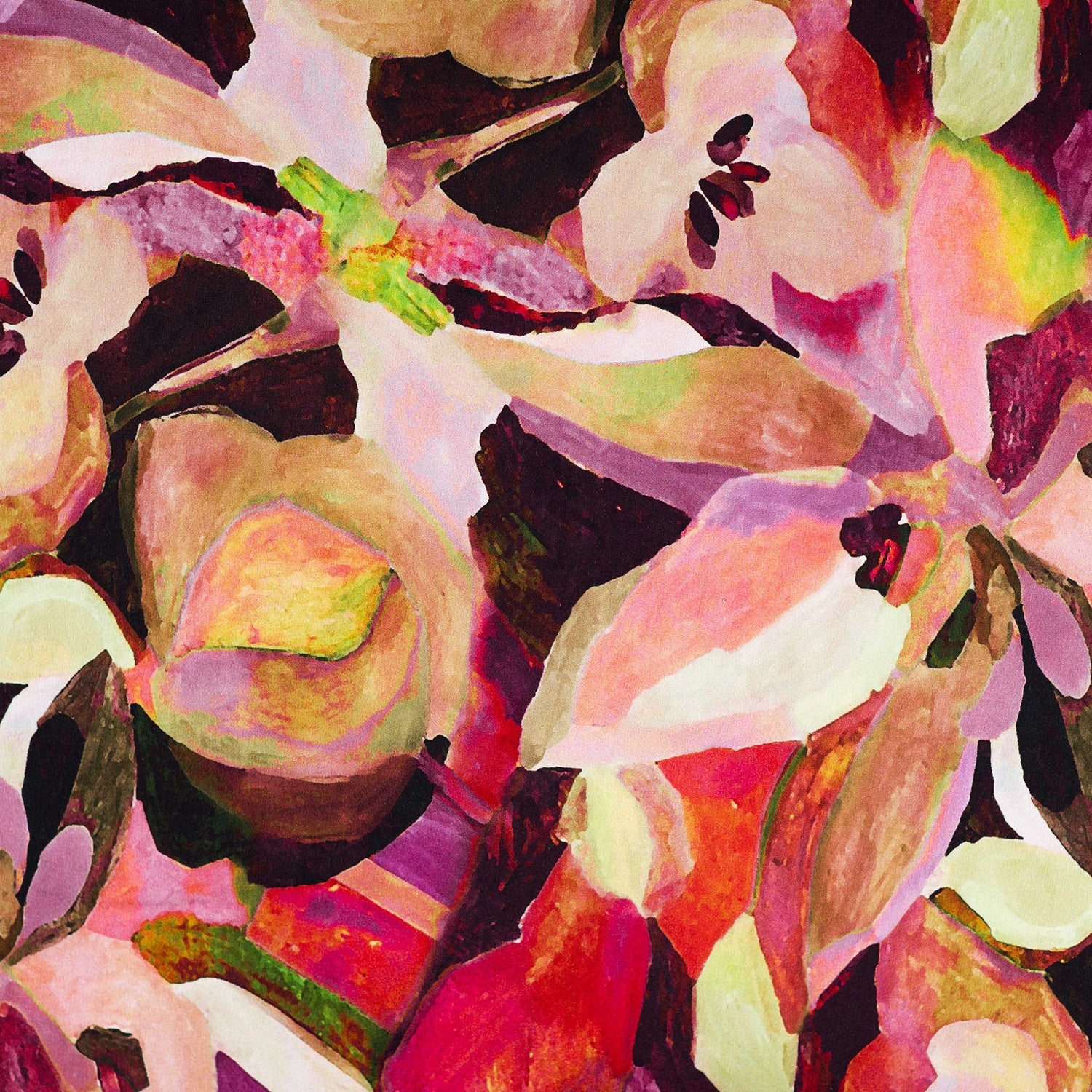 Coupon 100cm viscose jersey digitaal bloemen