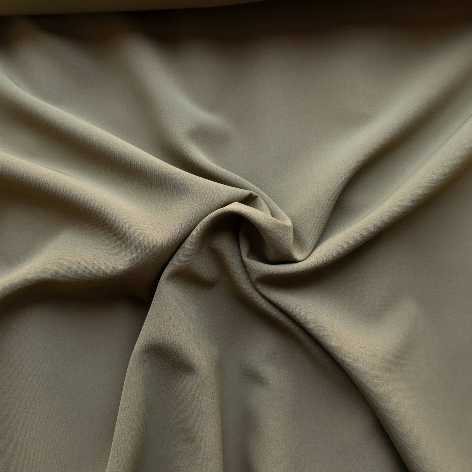 Coupon 120cm double weave 4-way stretch mosgroen