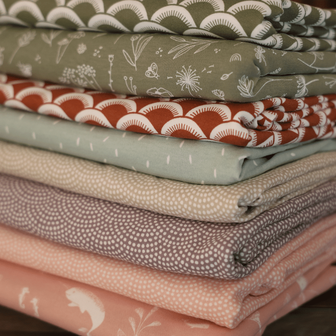 Coupon 150cm tricot grafisch beige