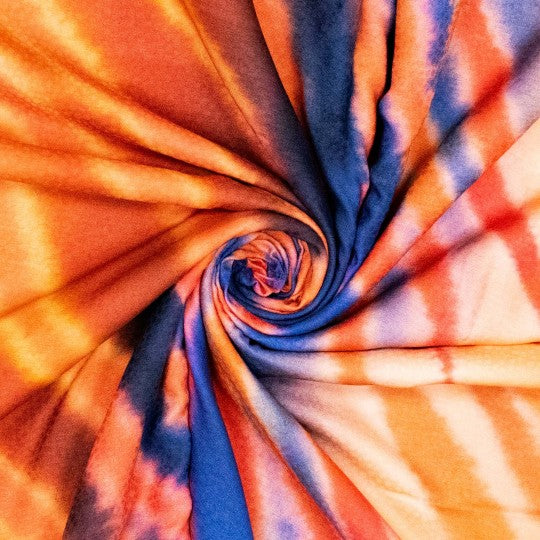 Coupon 180cm viscose jacquard digitaal blur