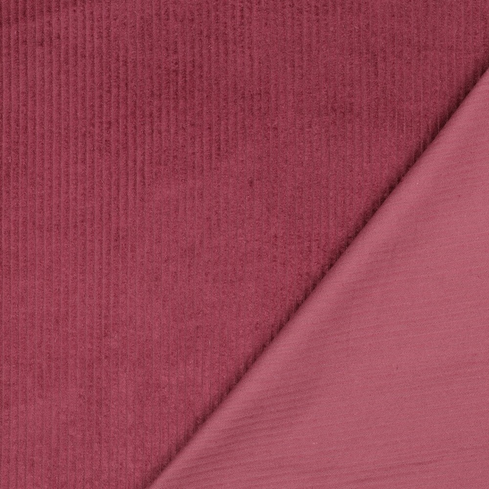 Coupon 45cm washed corduroy 4.5W berry
