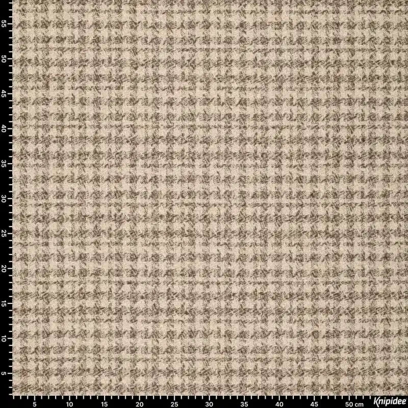 Coupon 70cm wol blend bouclé bruin