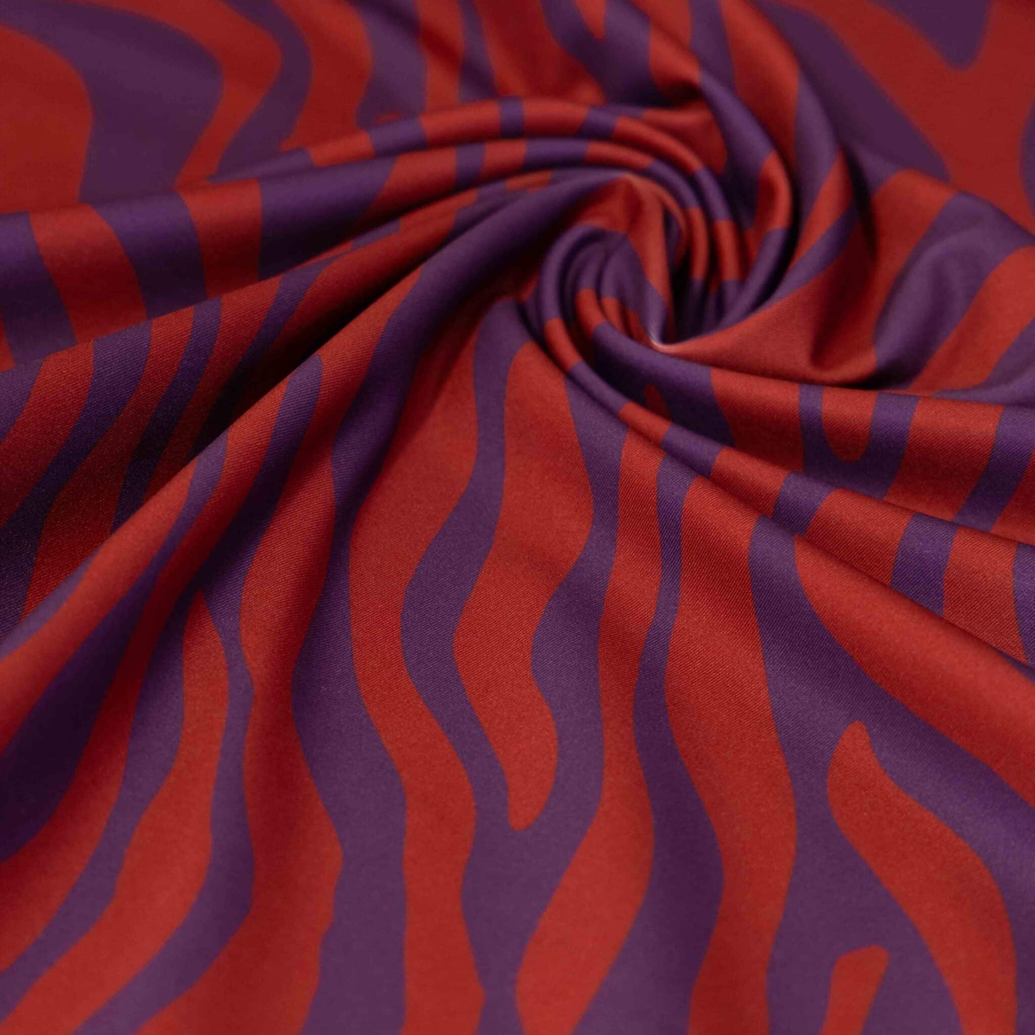 Coupon 70cm yoga sportwear zebraprint paars/rood