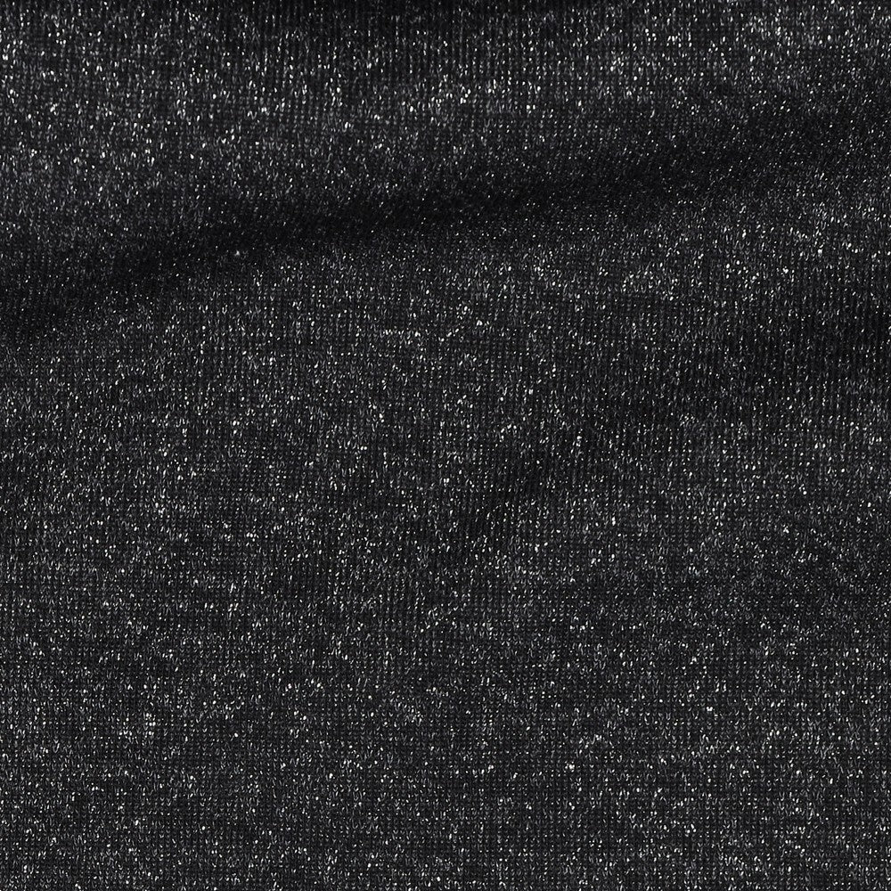 Coupon 80cm sweat lurex zwart/zilver (foutje zie omschrijving!)