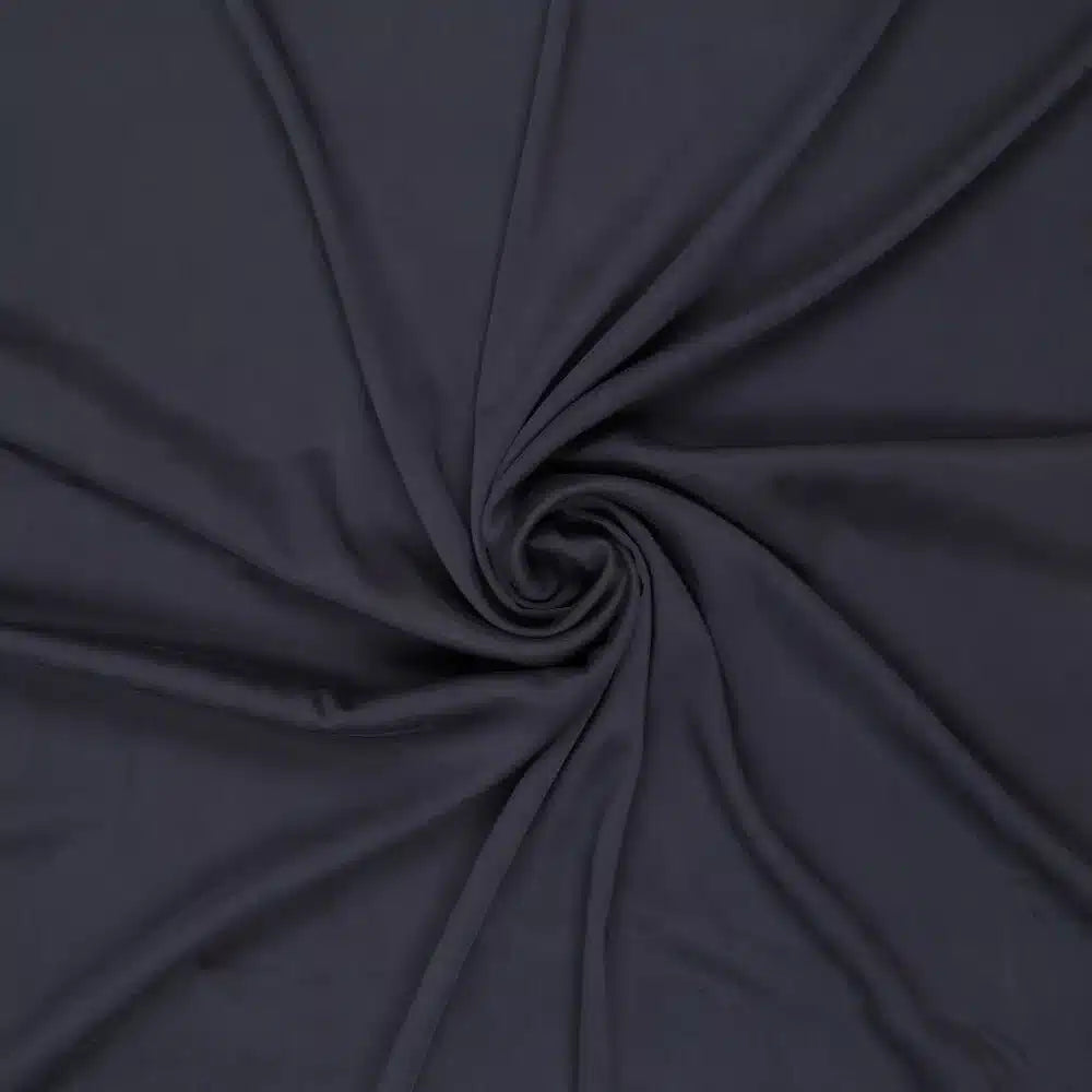 Coupon 90cm lyosand stretch donkerblauw