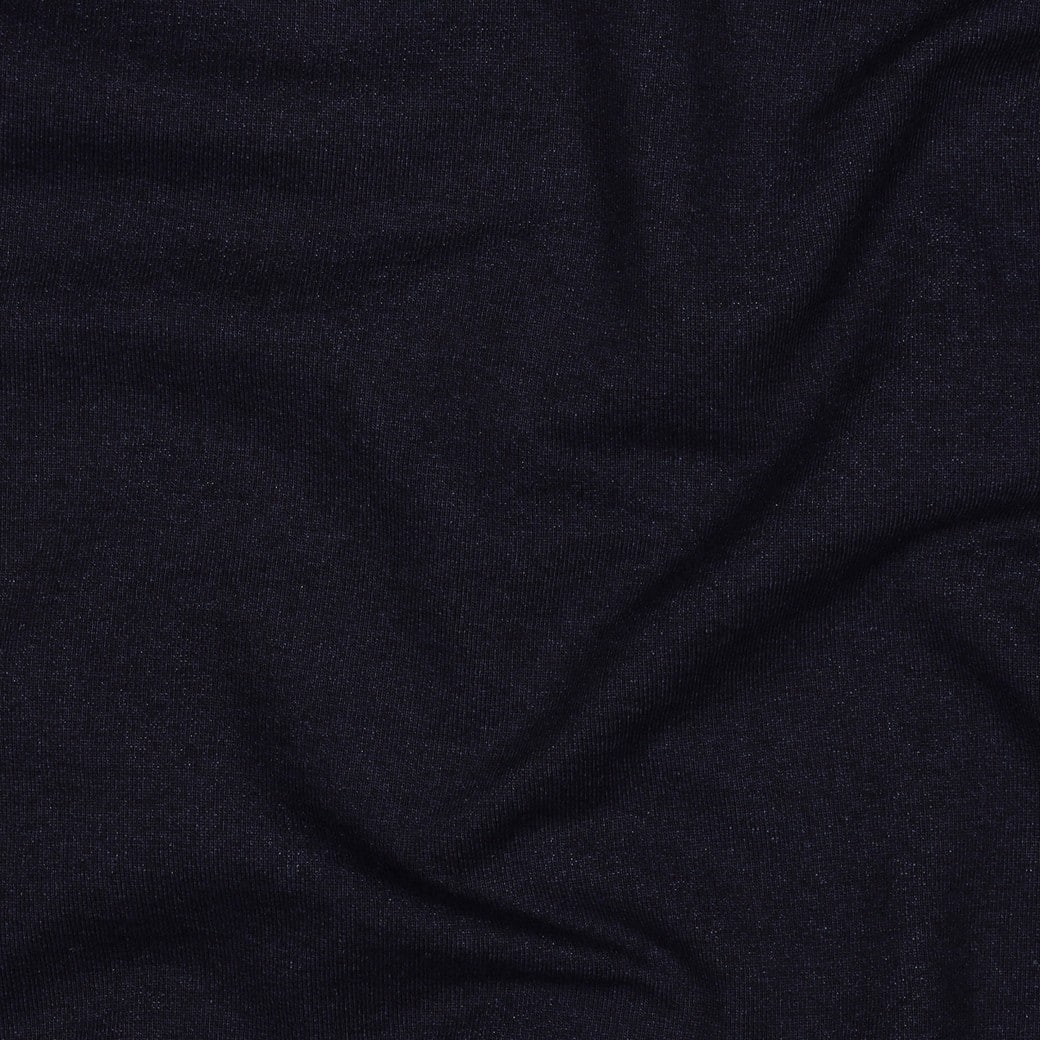 Denim french terry indigo blauw