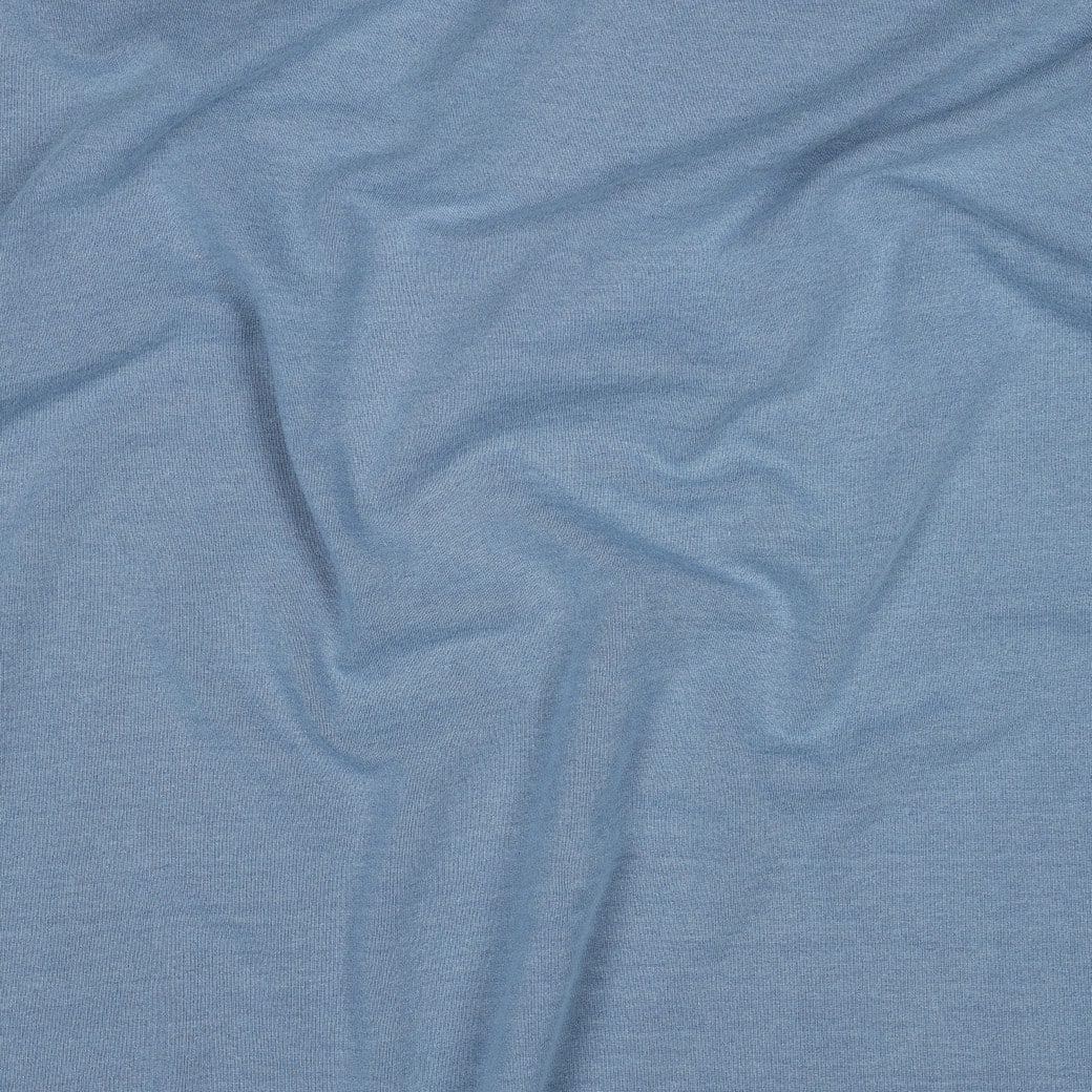 Denim french terry licht jeansblauw