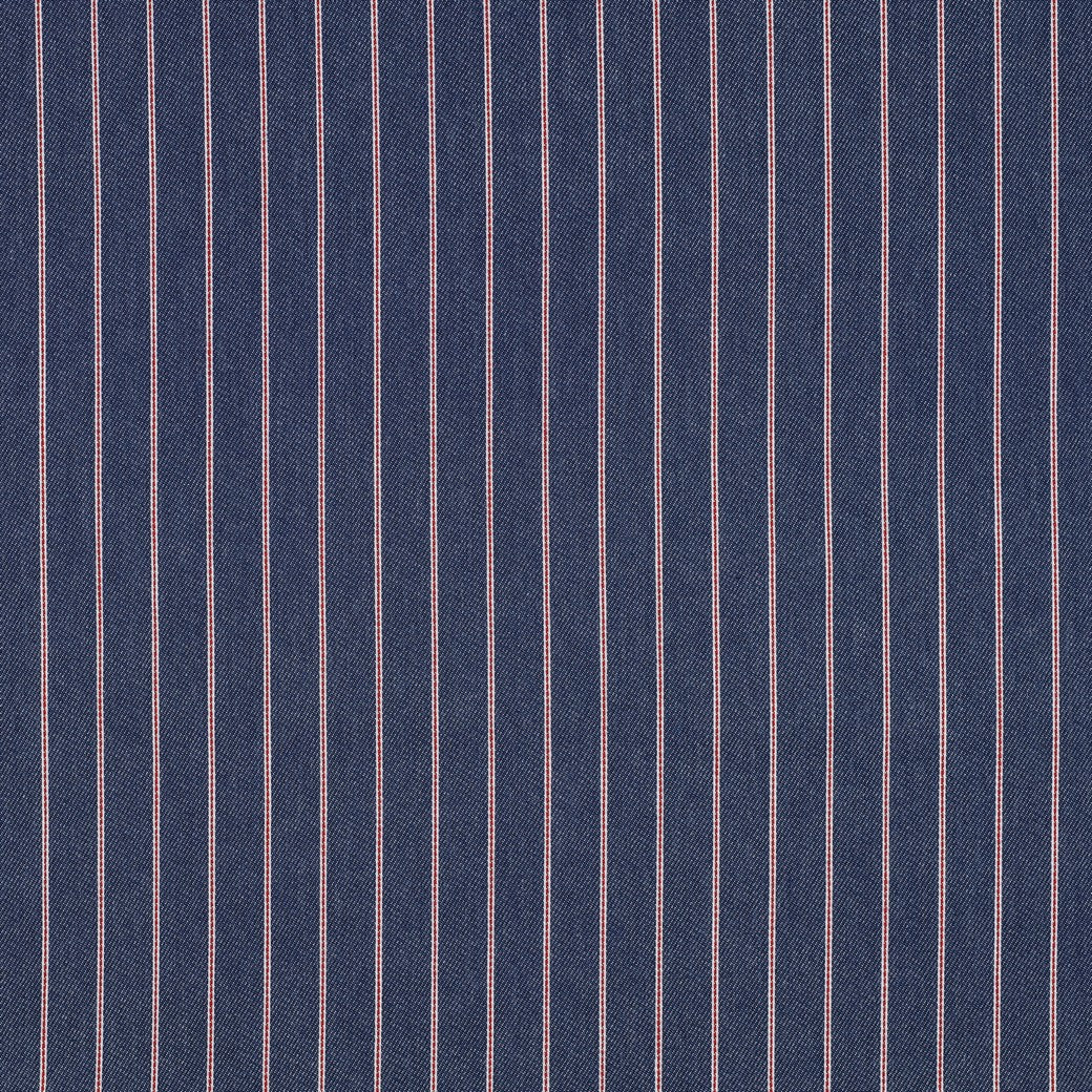 Denim rode strepen indigo