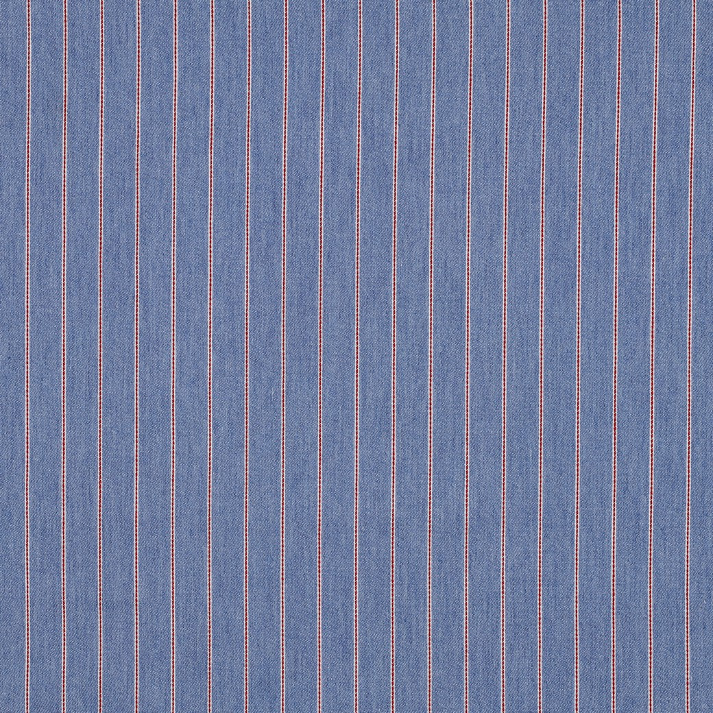 Denim rode strepen lichtblauw