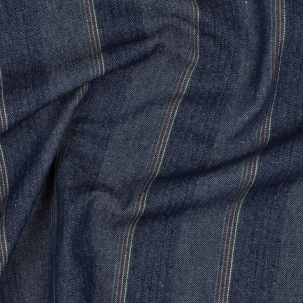 Denim strepen donker jeansblauw