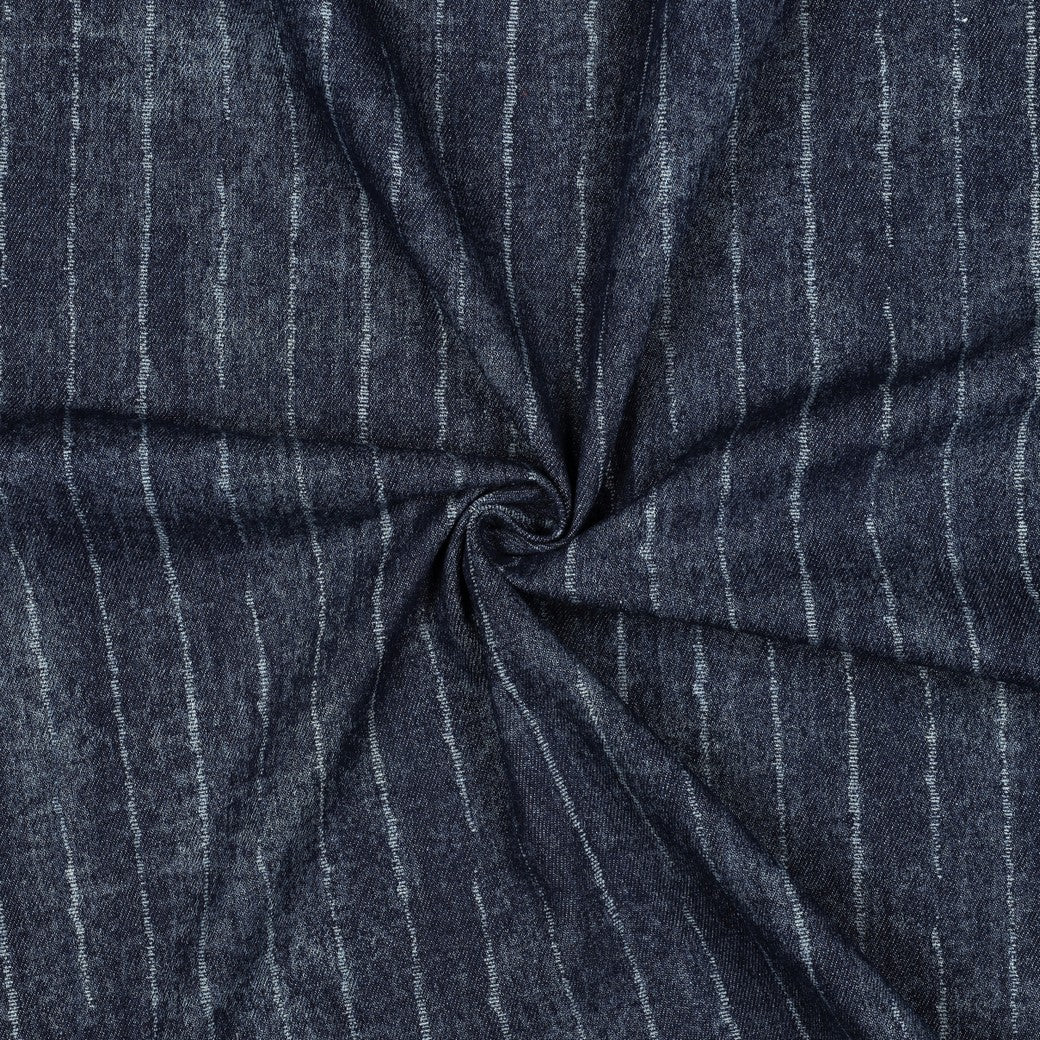 Denim strepen indigo