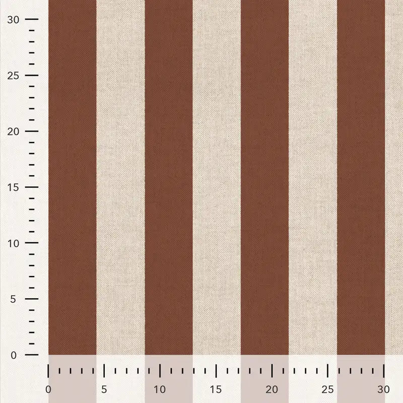Linnenlook half panama strepen terra